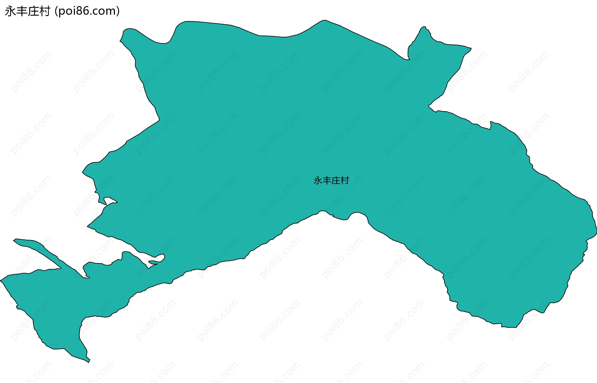 永丰庄村边界地图