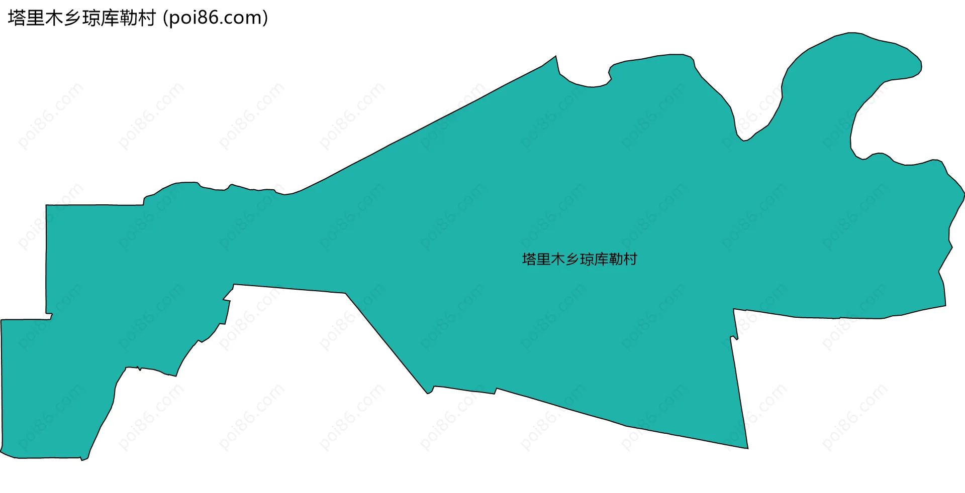 塔里木乡琼库勒村边界地图