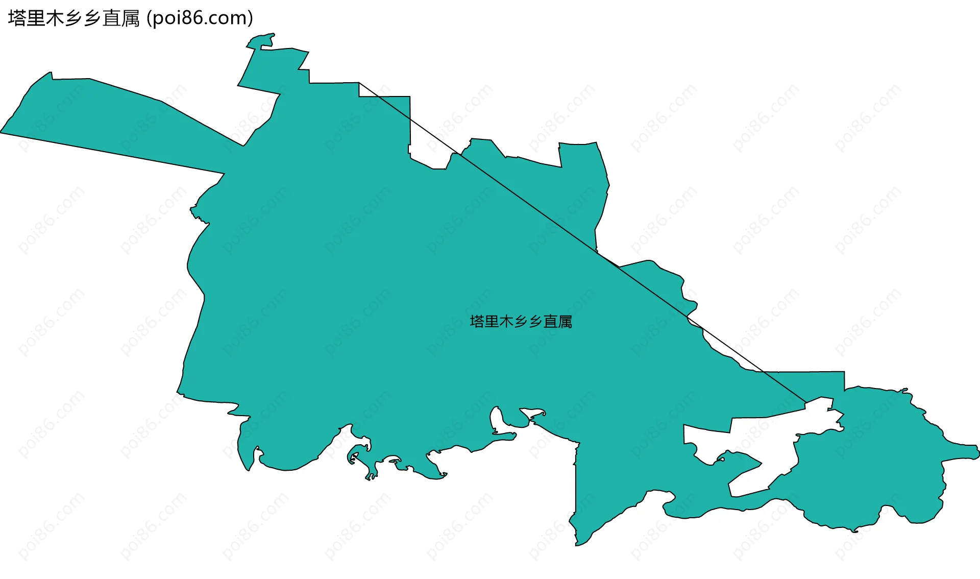 塔里木乡乡直属边界地图