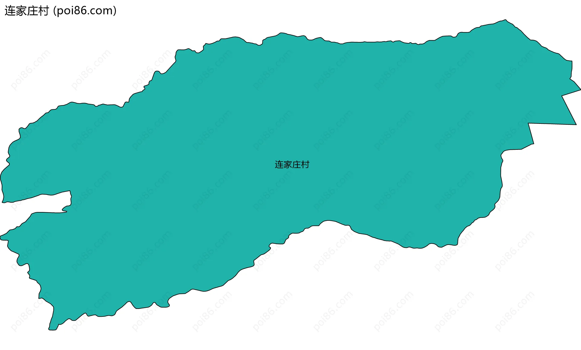 连家庄村边界地图