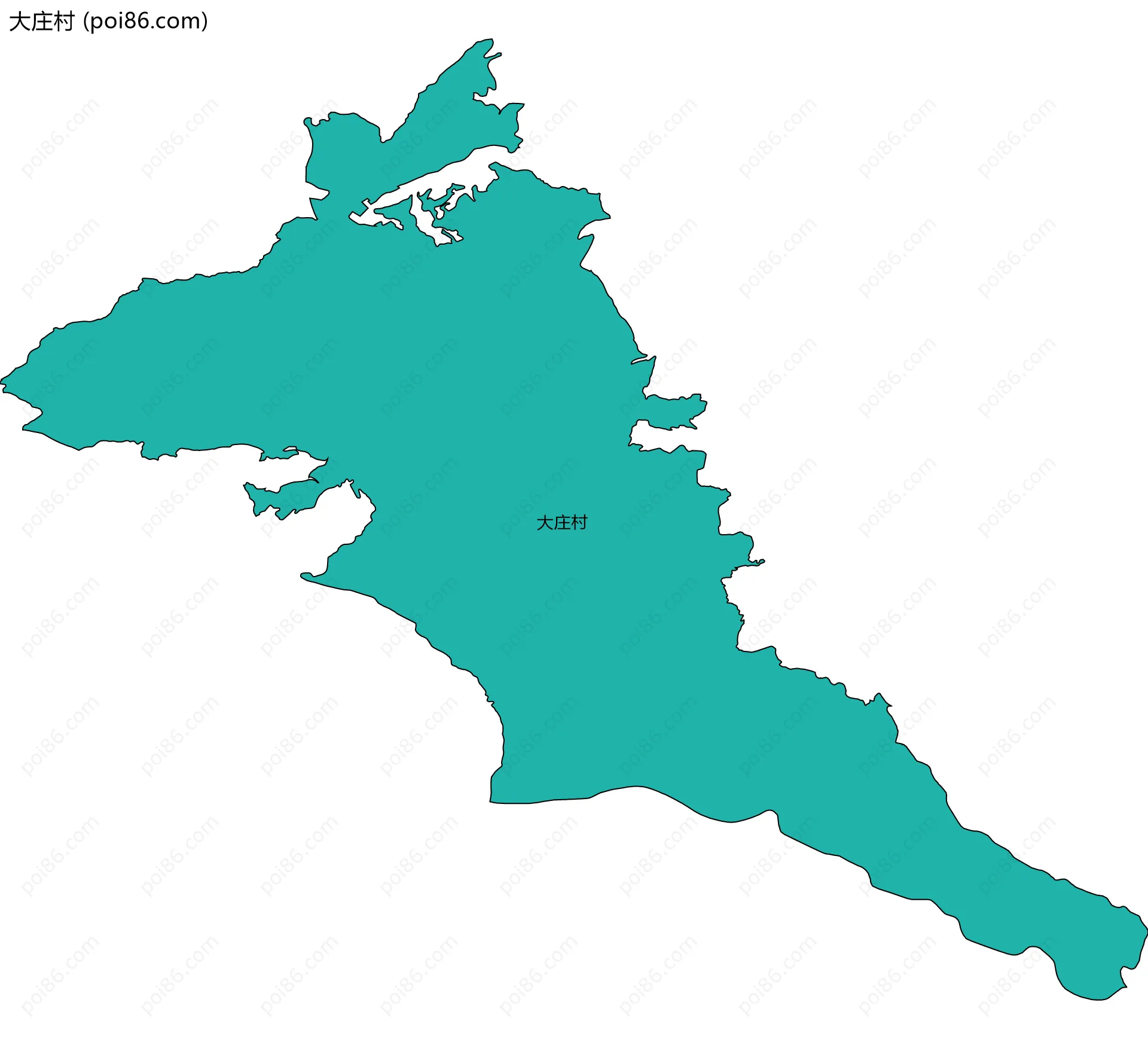大庄村边界地图