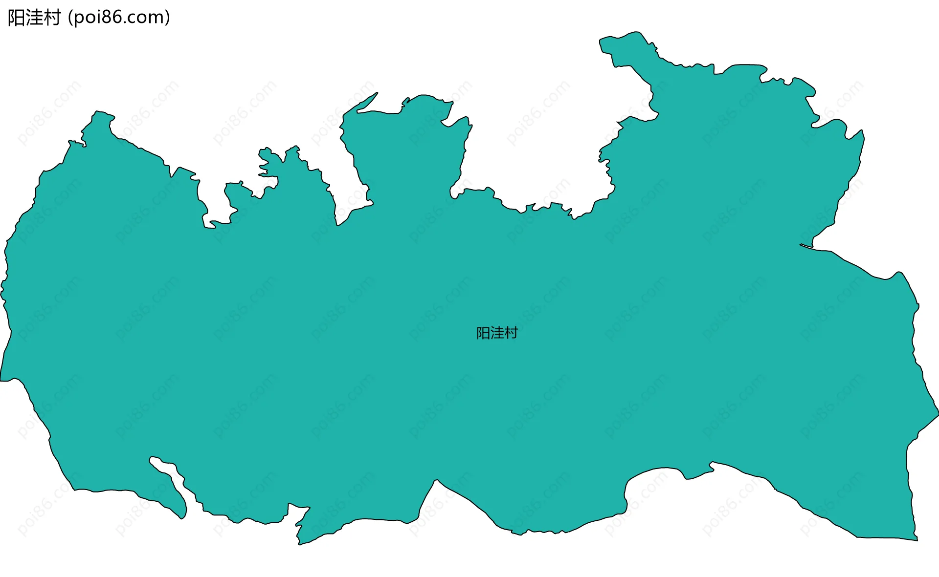 阳洼村边界地图