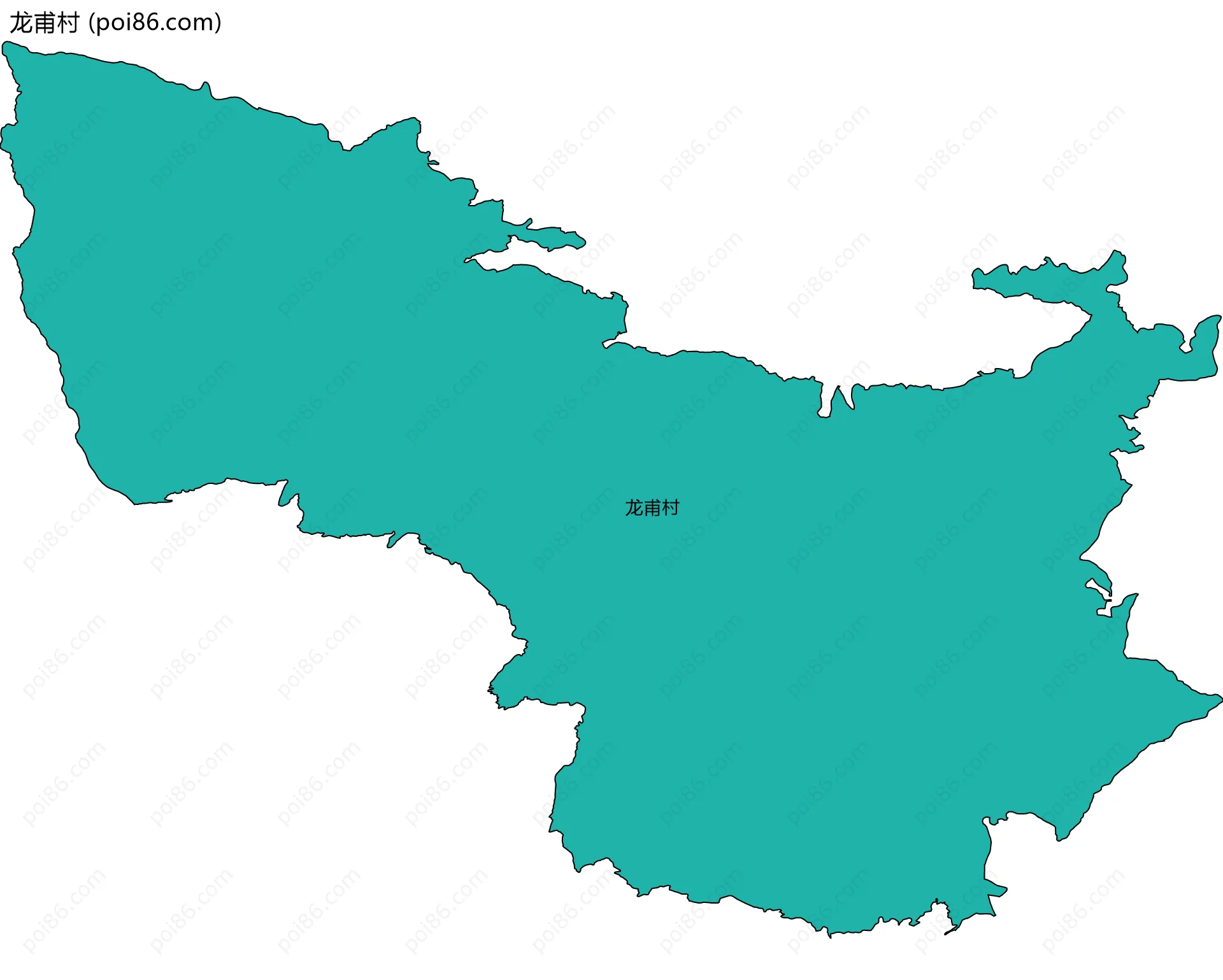 龙甫村边界地图