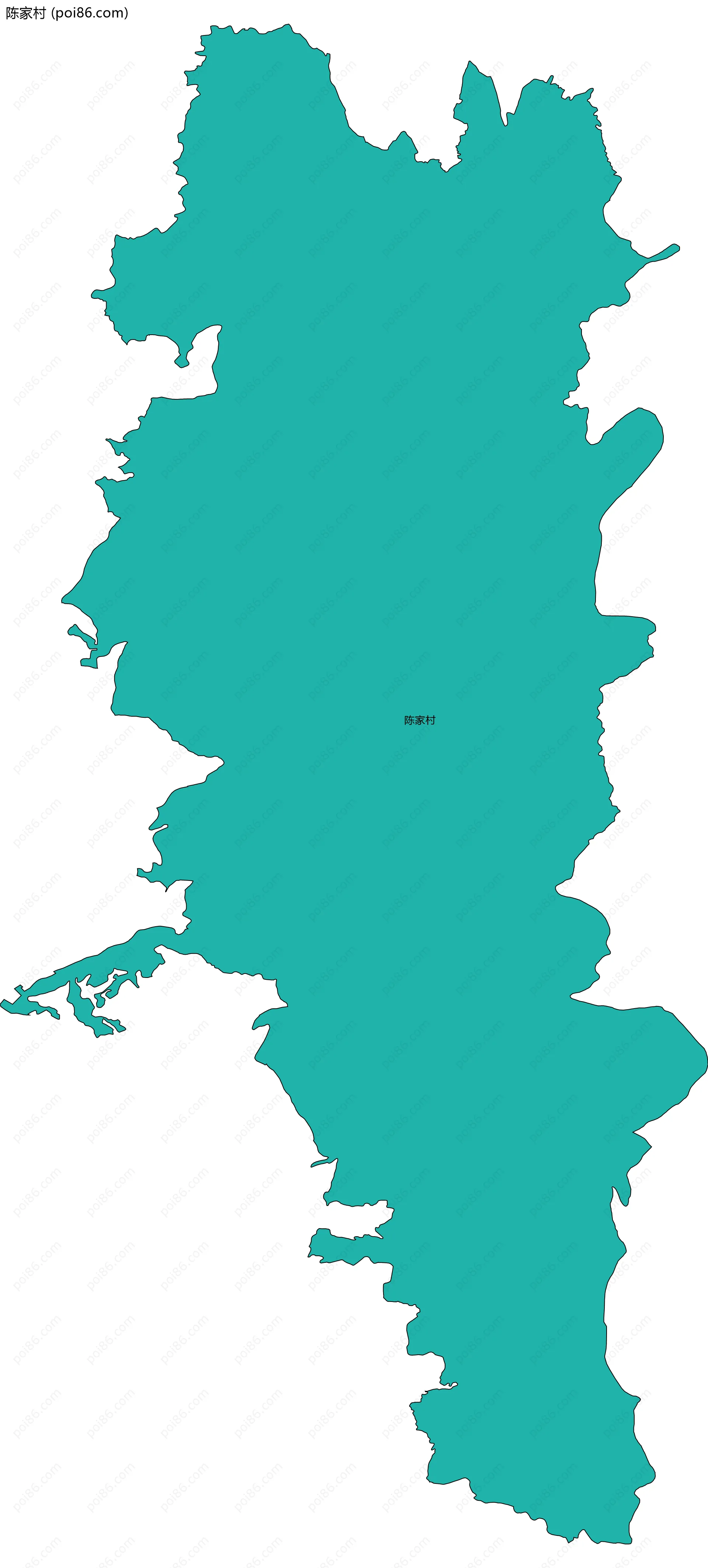 陈家村边界地图