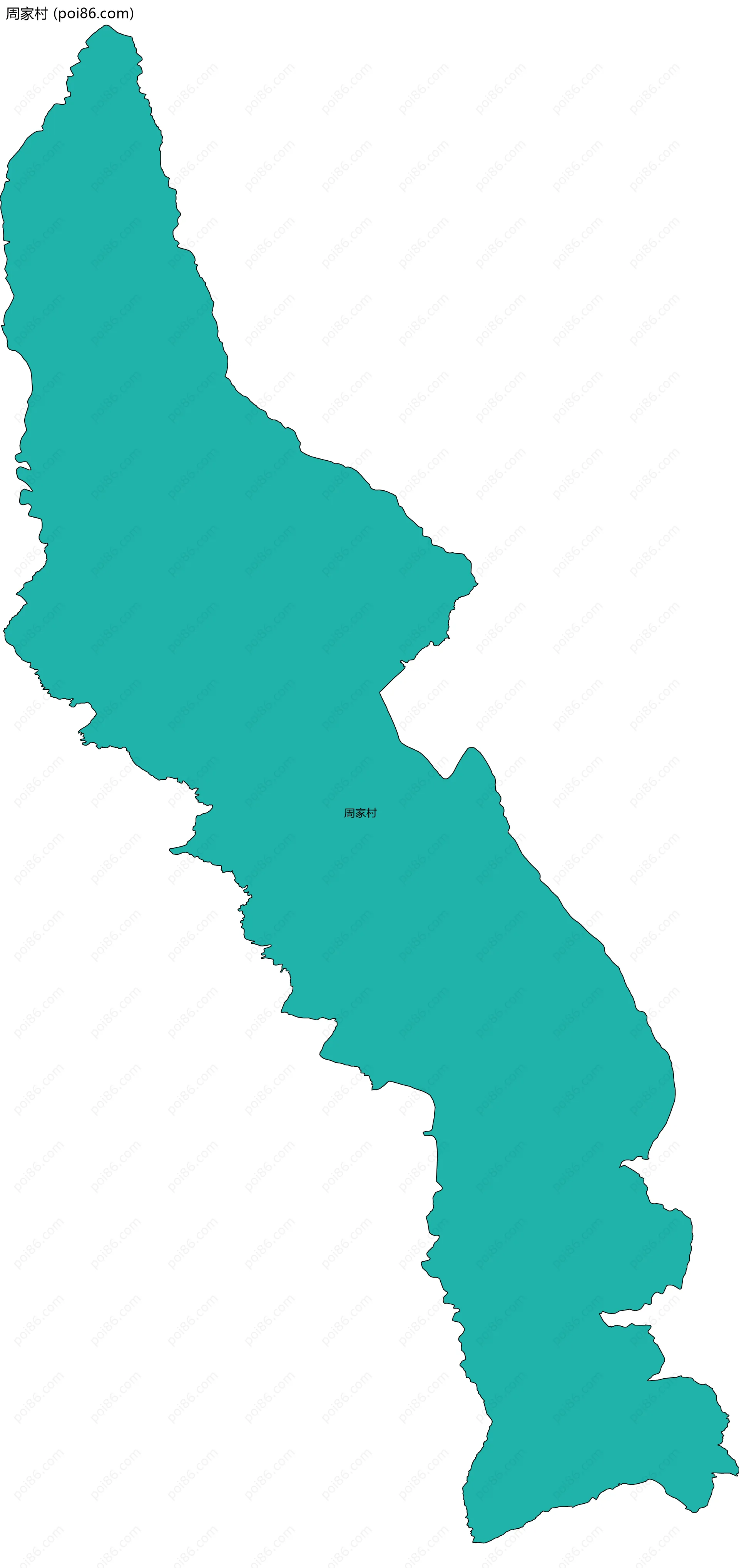 周家村边界地图