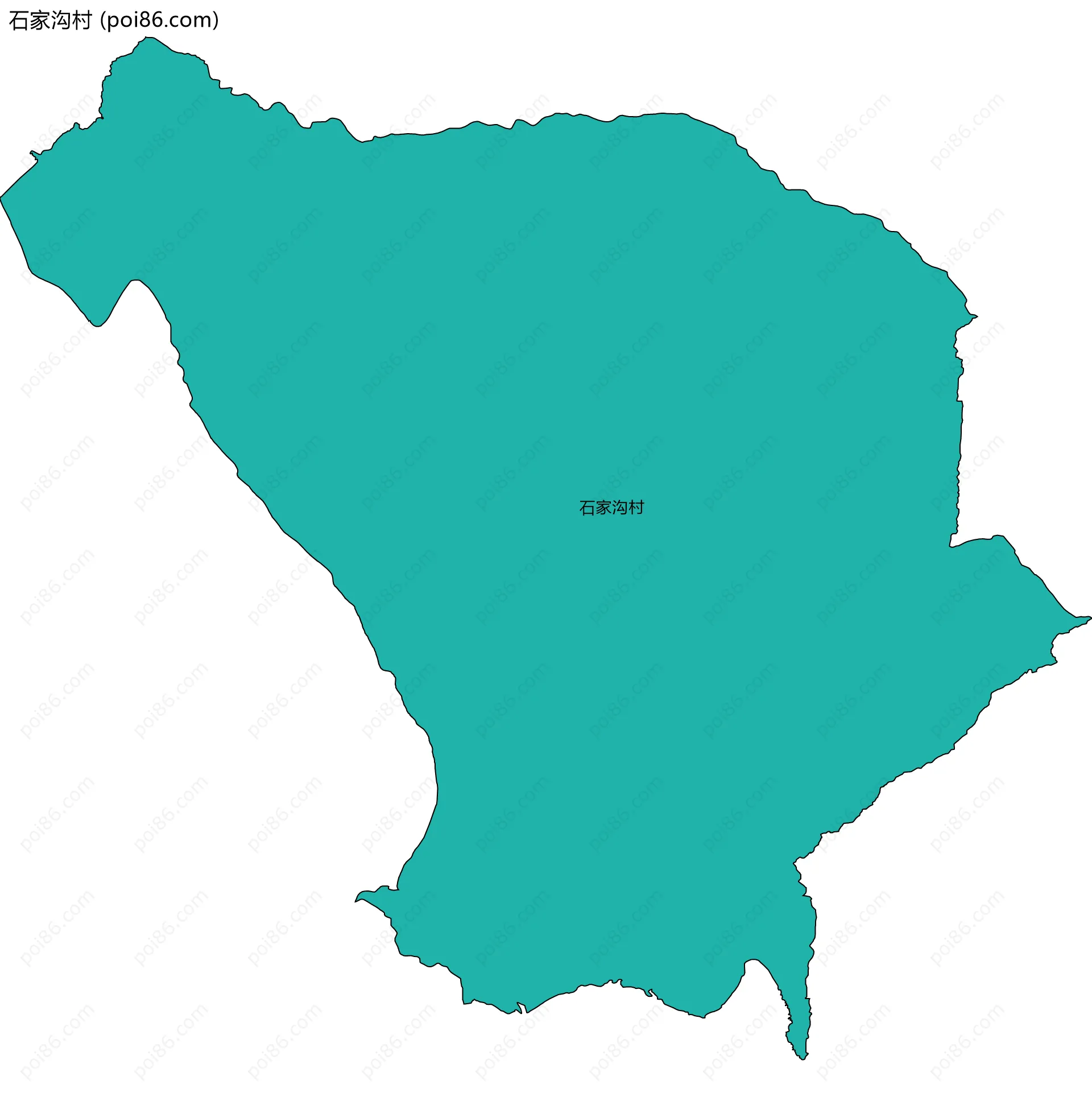 石家沟村边界地图