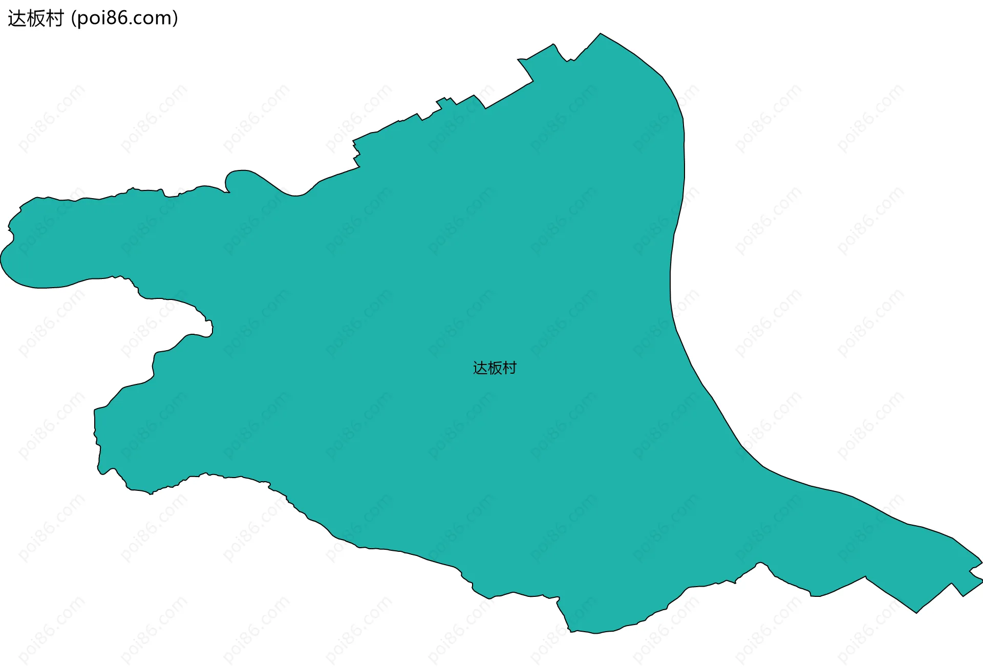 达板村边界地图