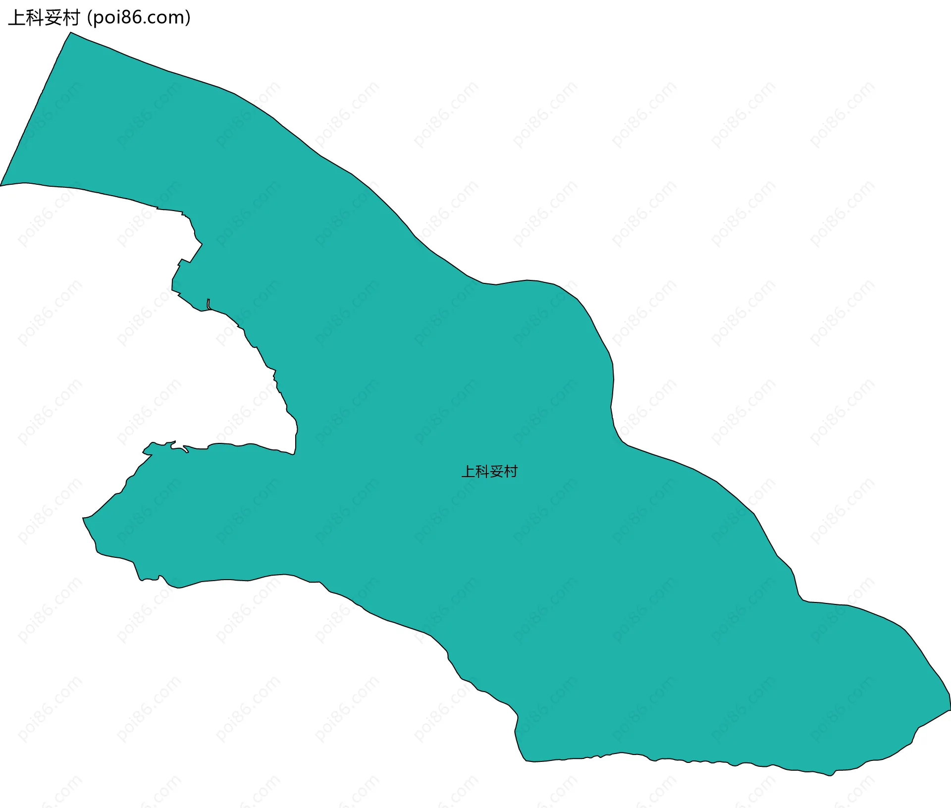 上科妥村边界地图