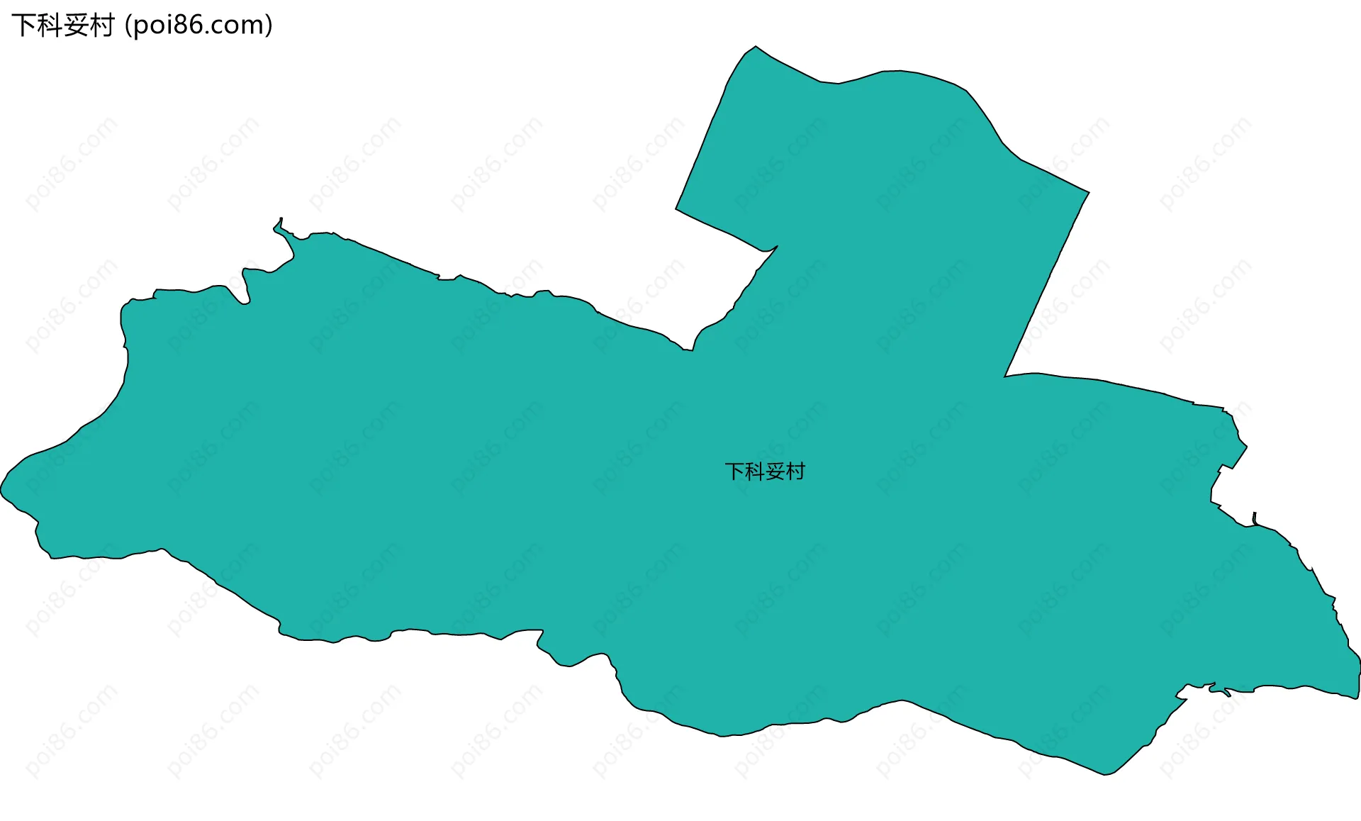 下科妥村边界地图