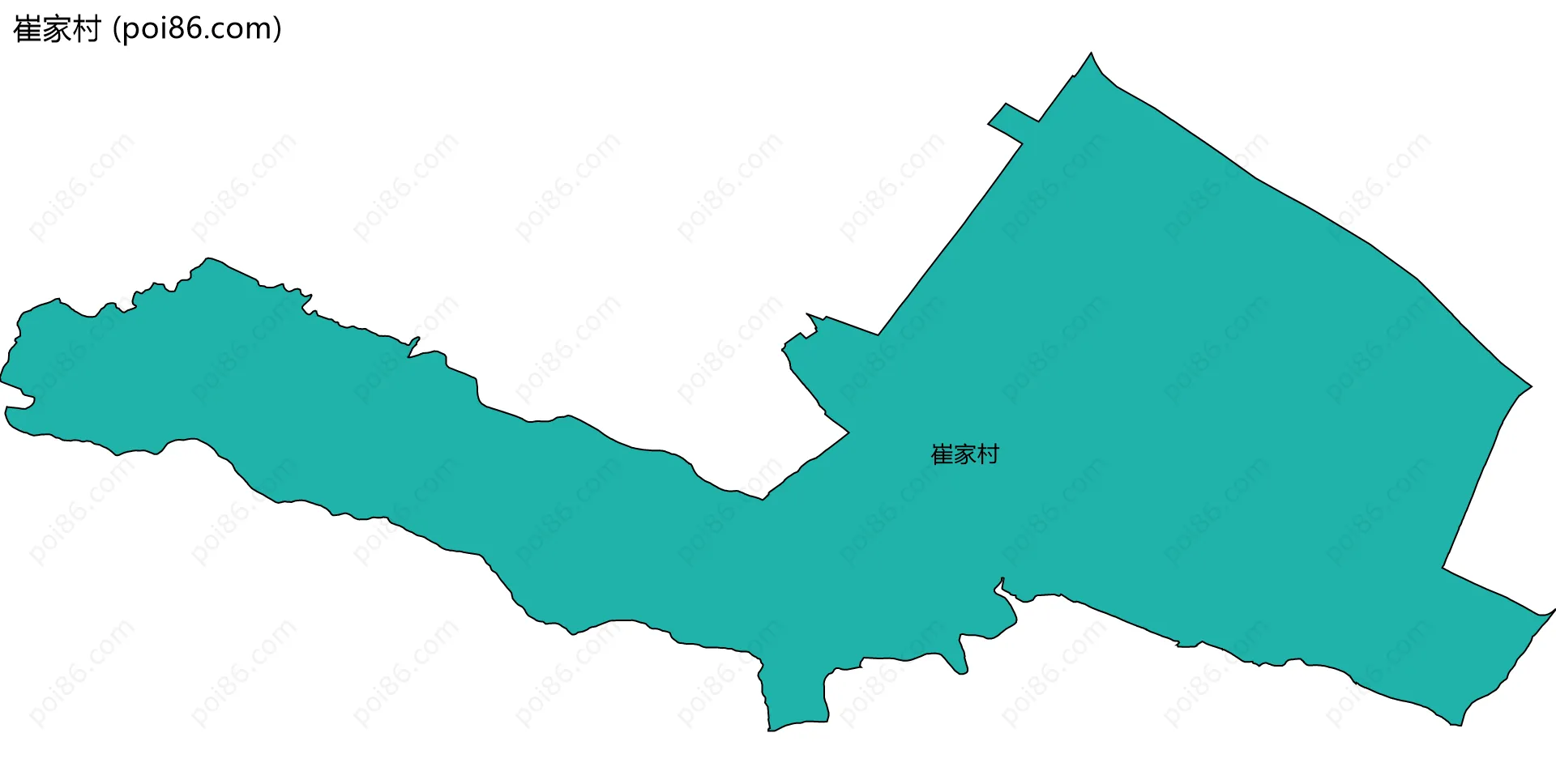 崔家村边界地图