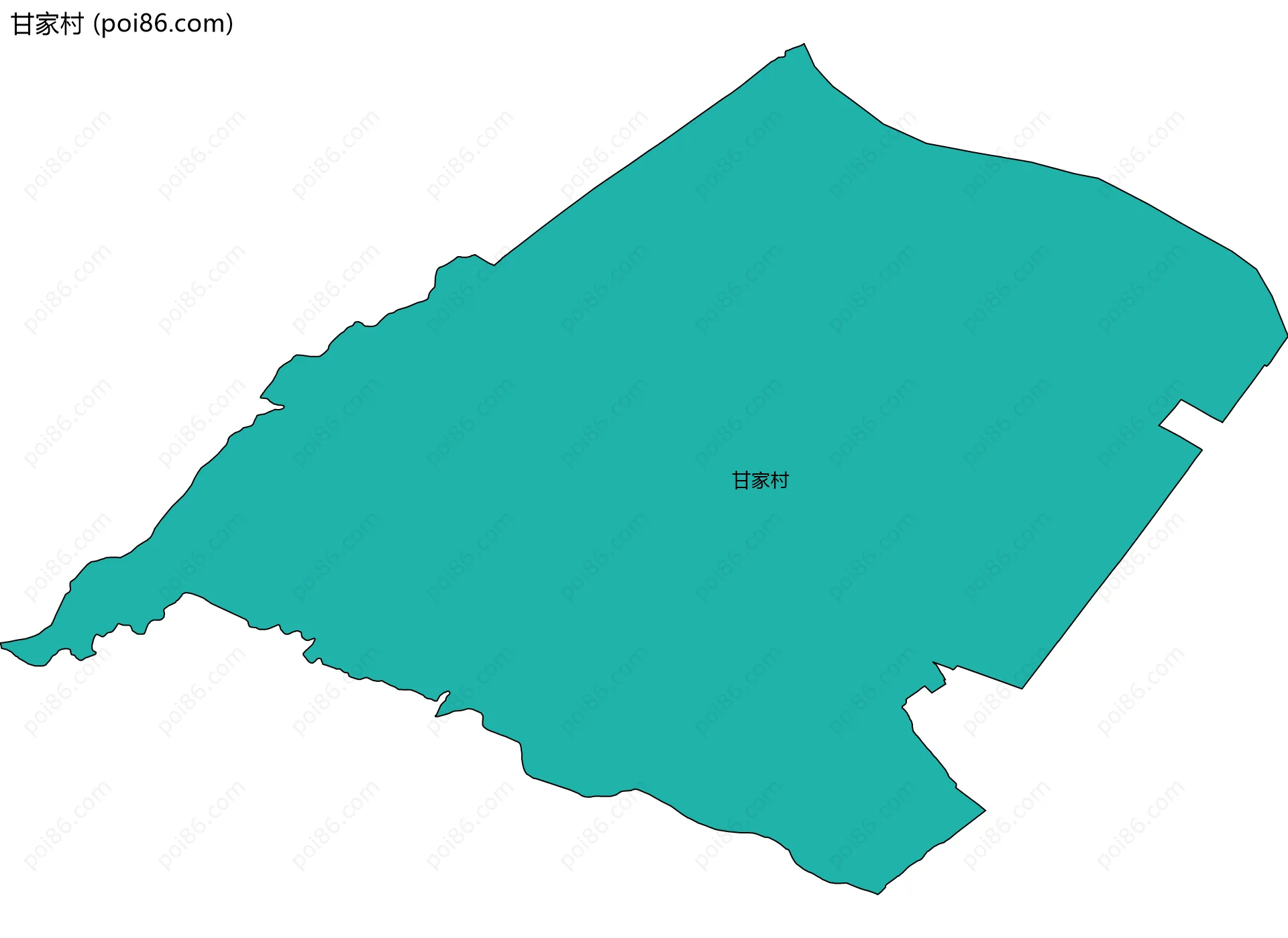 甘家村边界地图