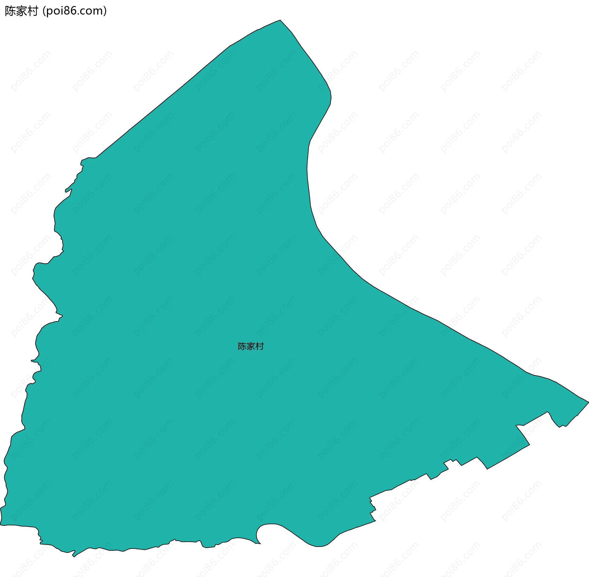 陈家村边界地图