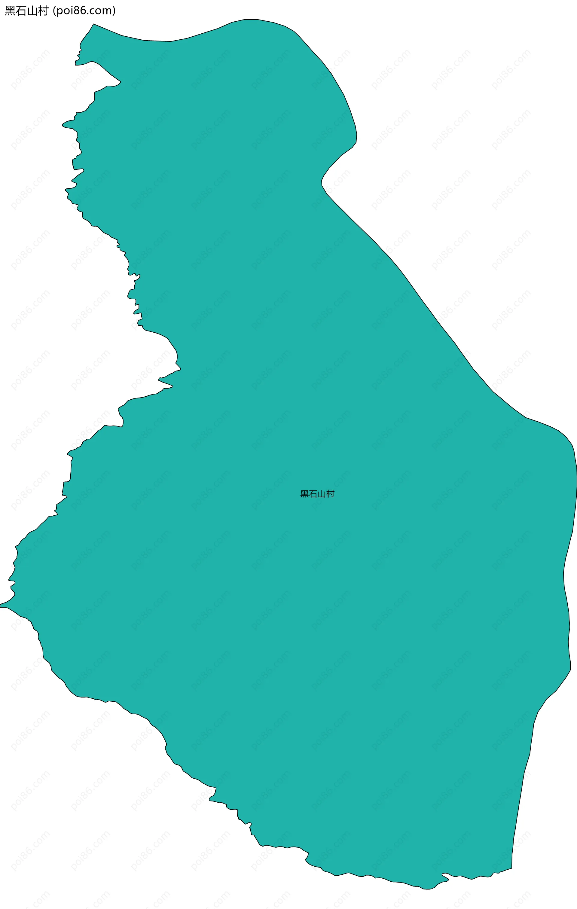 黑石山村边界地图