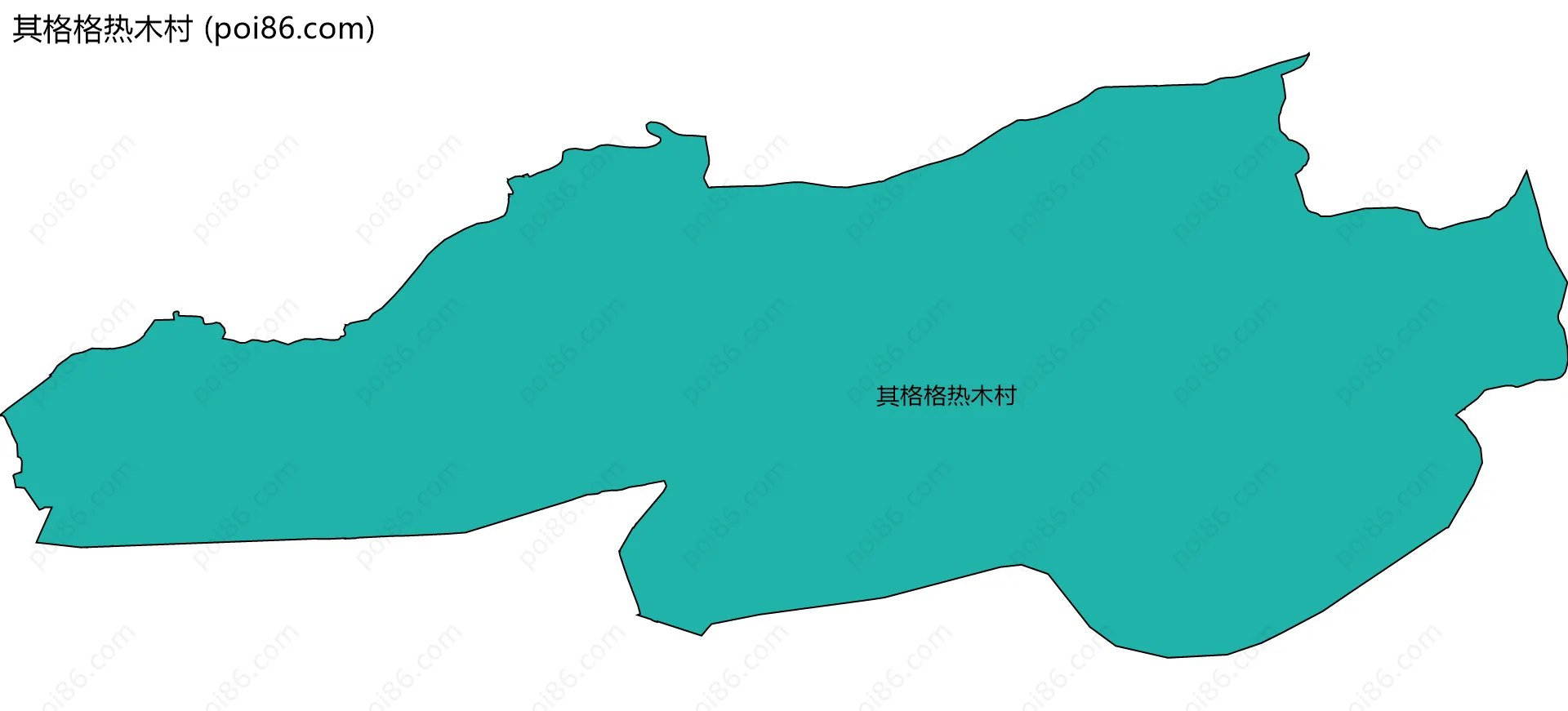 其格格热木村边界地图