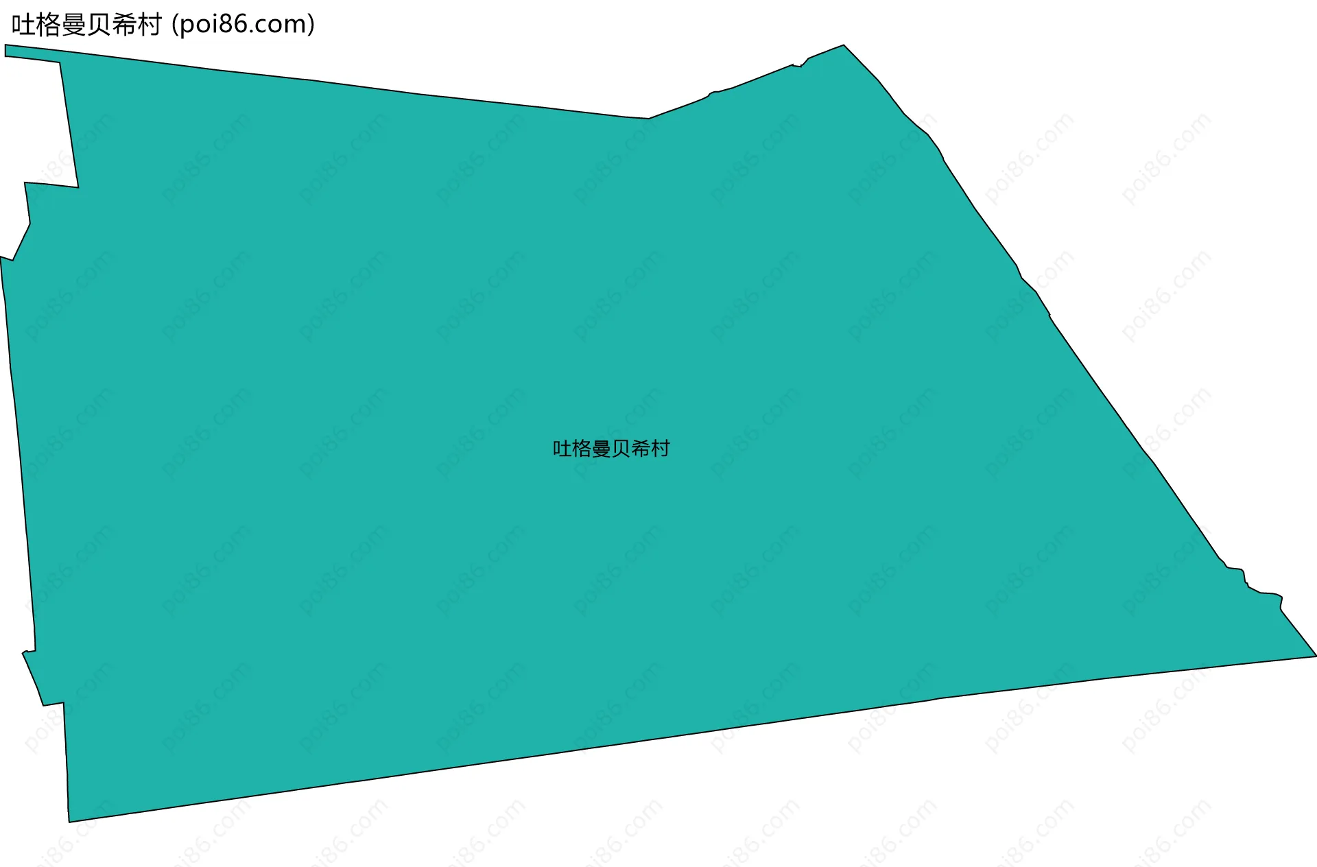 吐格曼贝希村边界地图