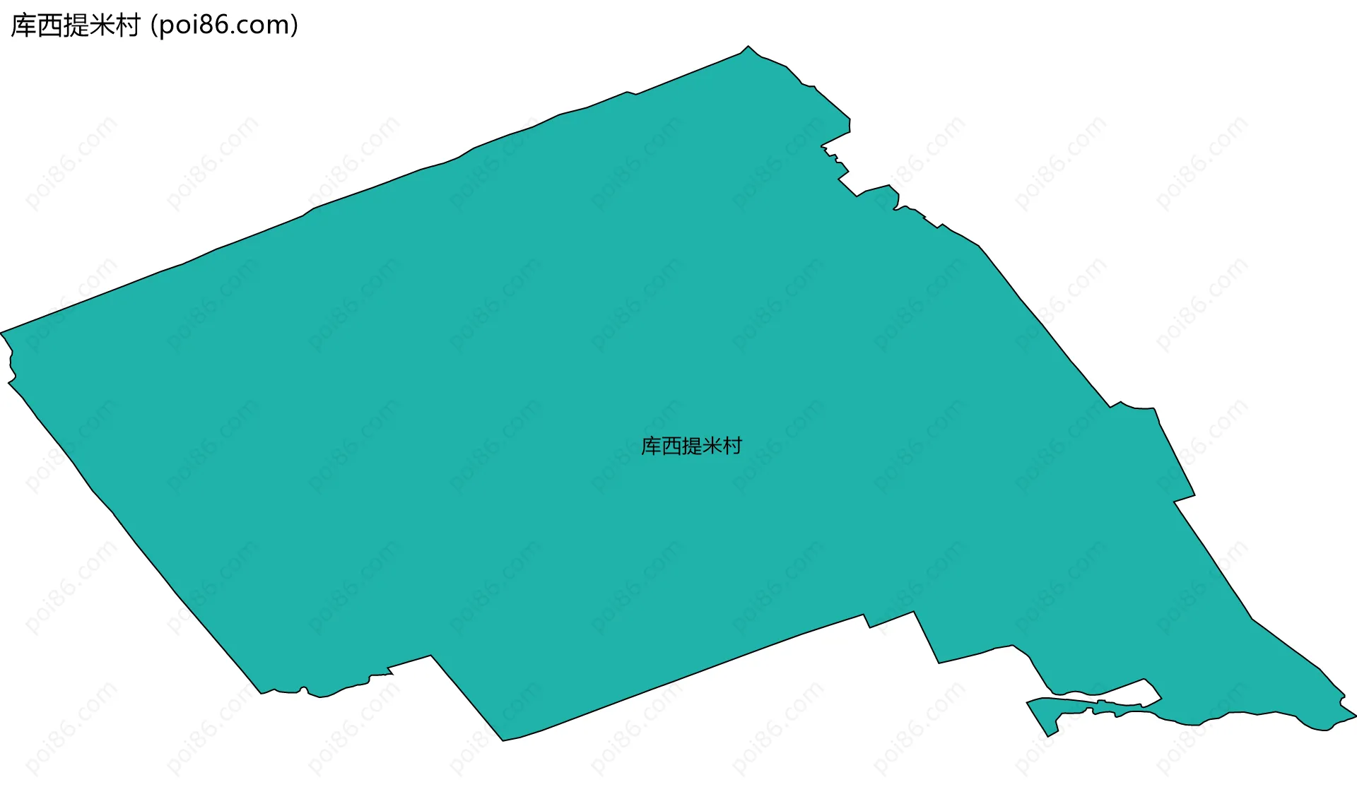 库西提米村边界地图