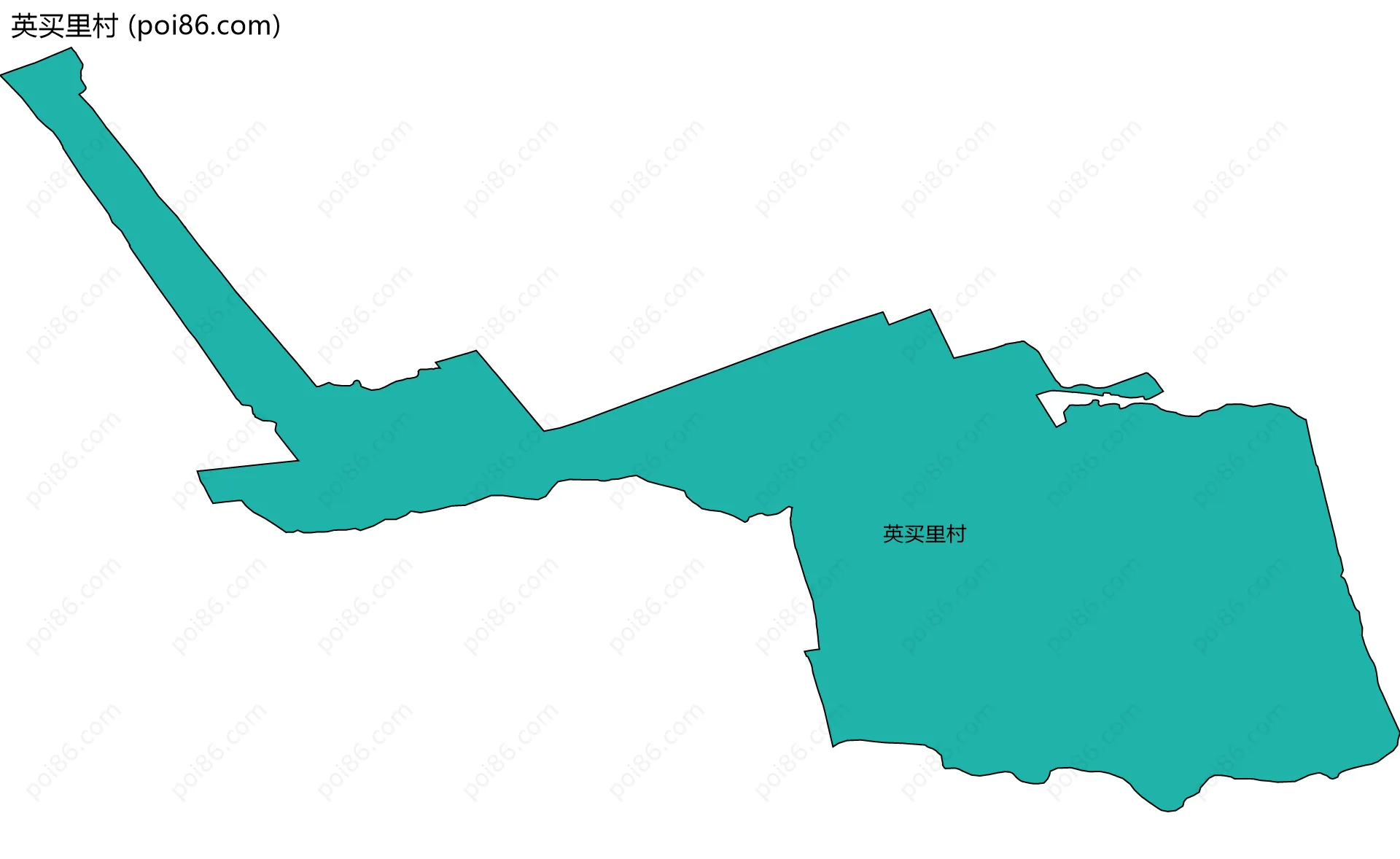 英买里村边界地图