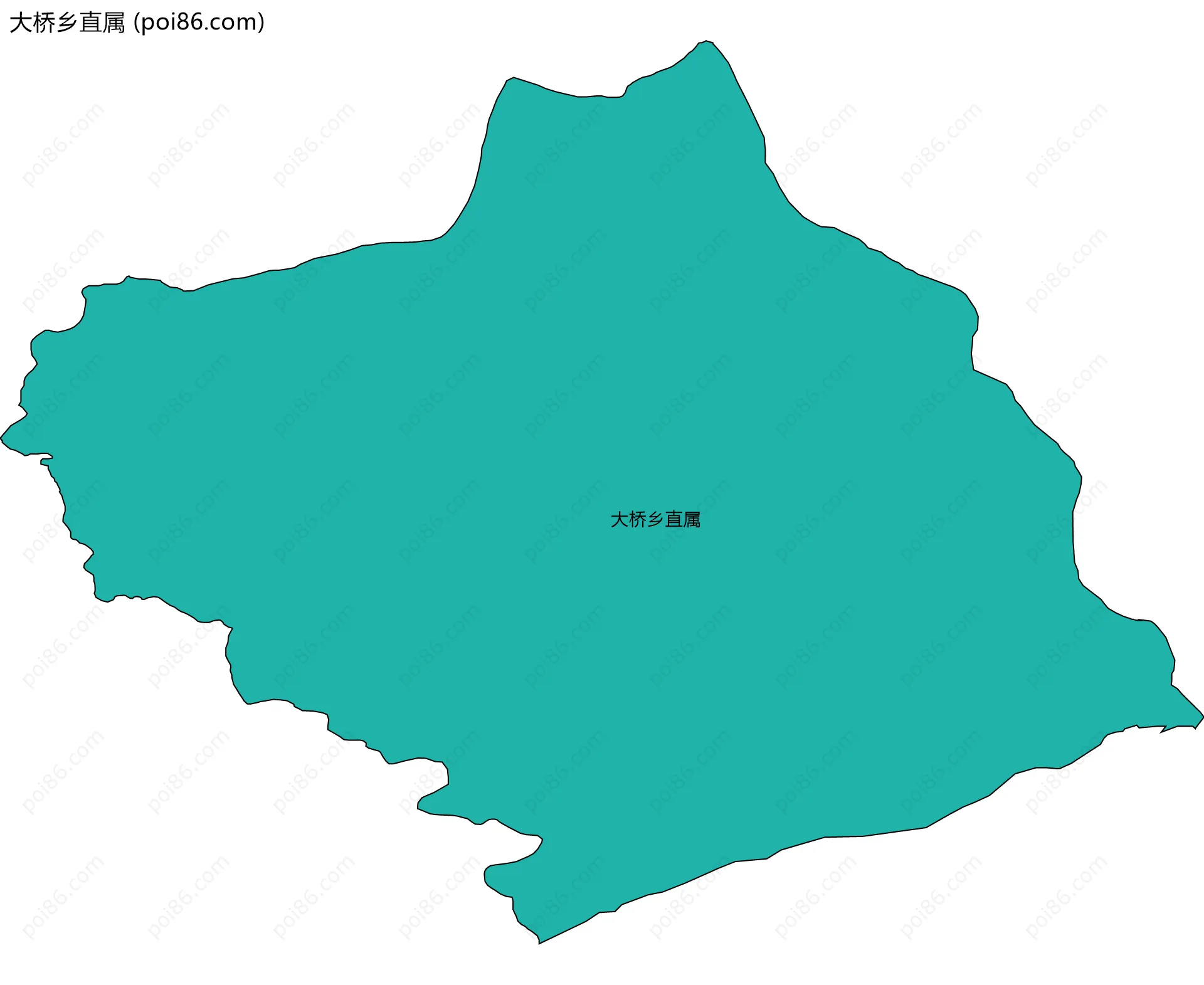 大桥乡直属边界地图