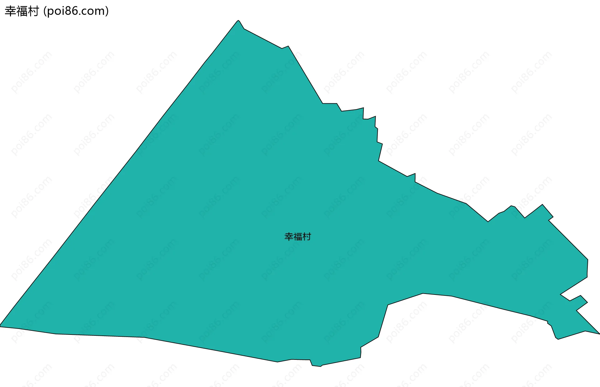 幸福村边界地图