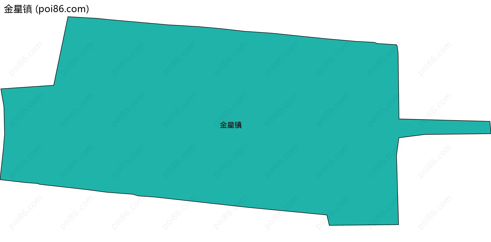 金星镇边界地图