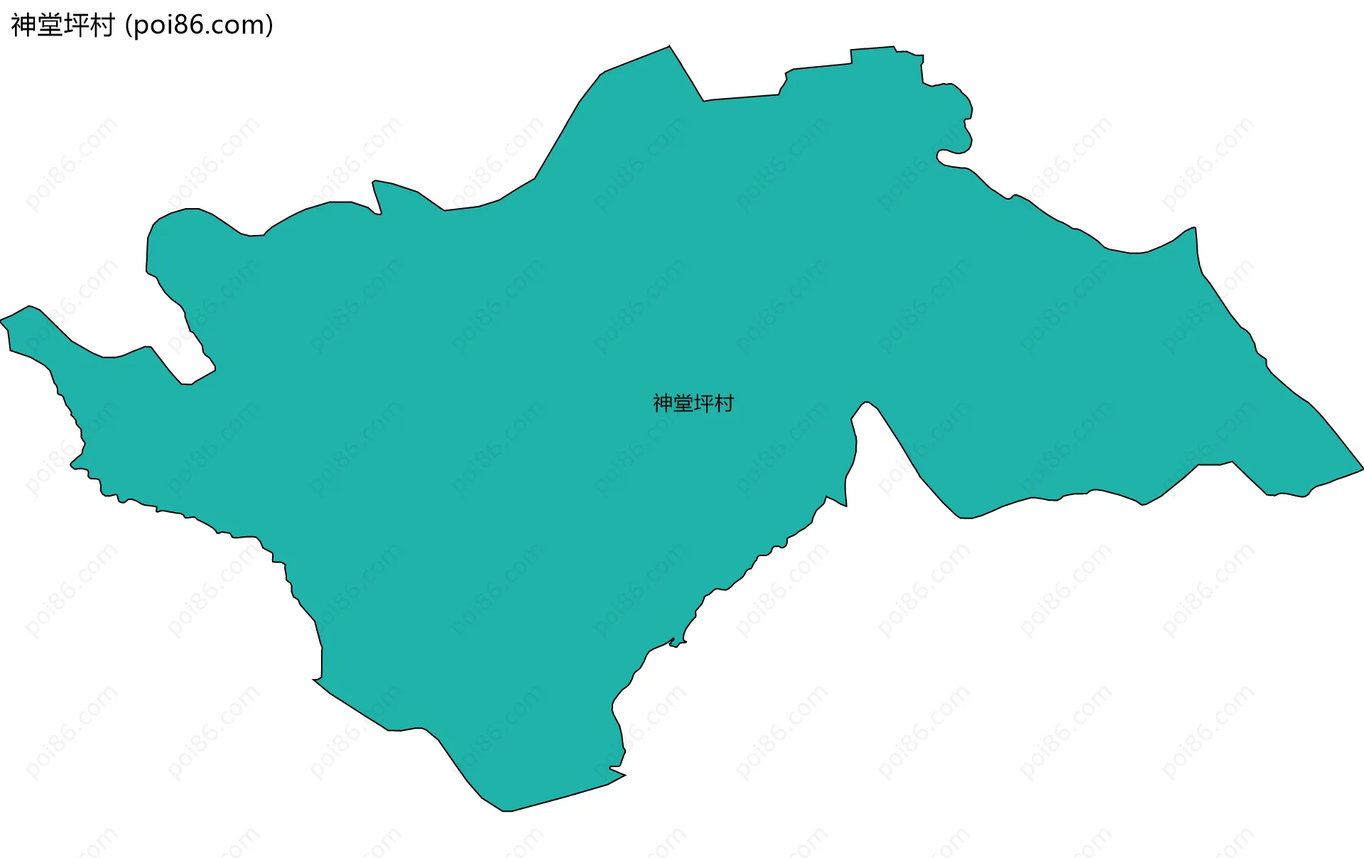 神堂坪村边界地图