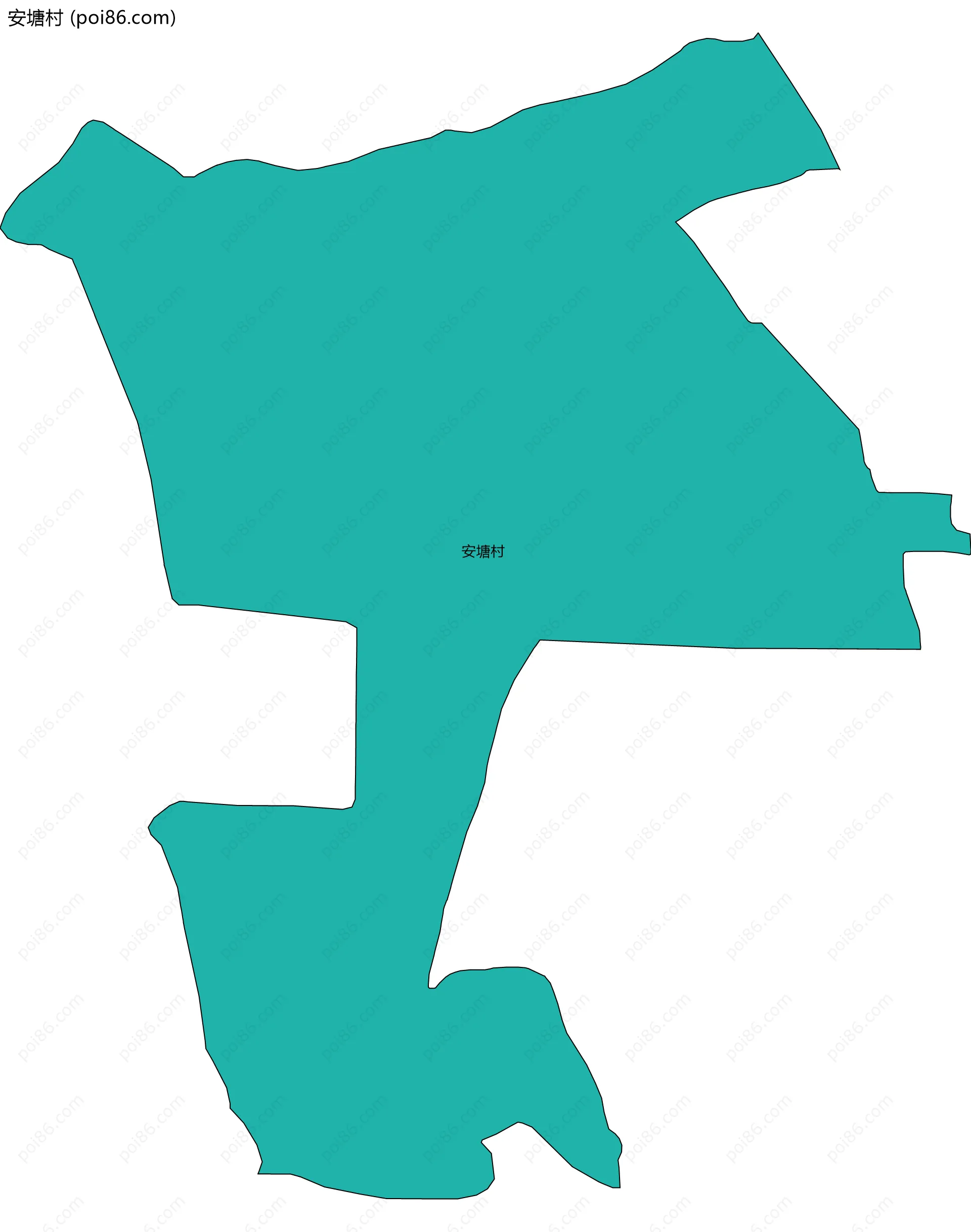 安塘村边界地图