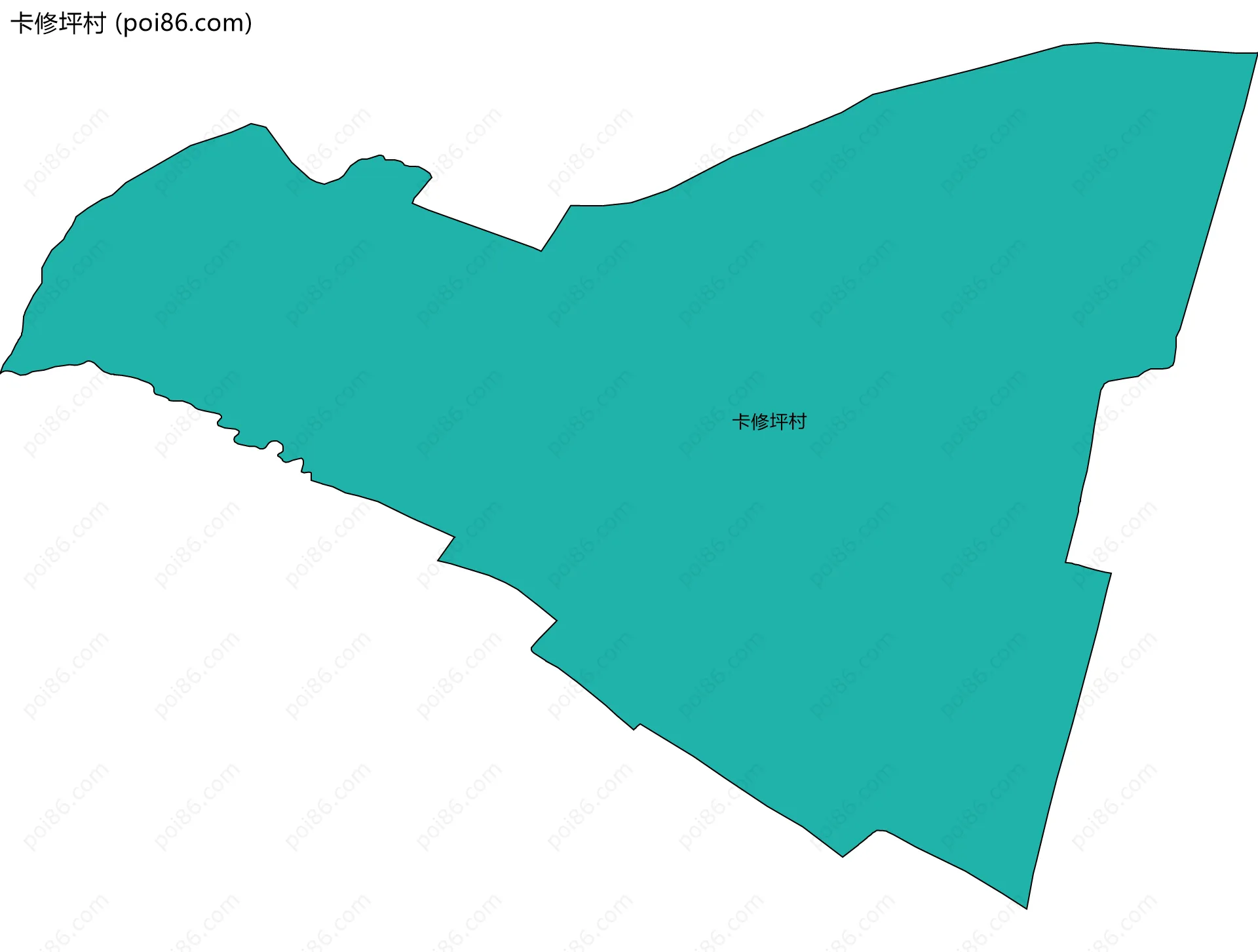 卡修坪村边界地图