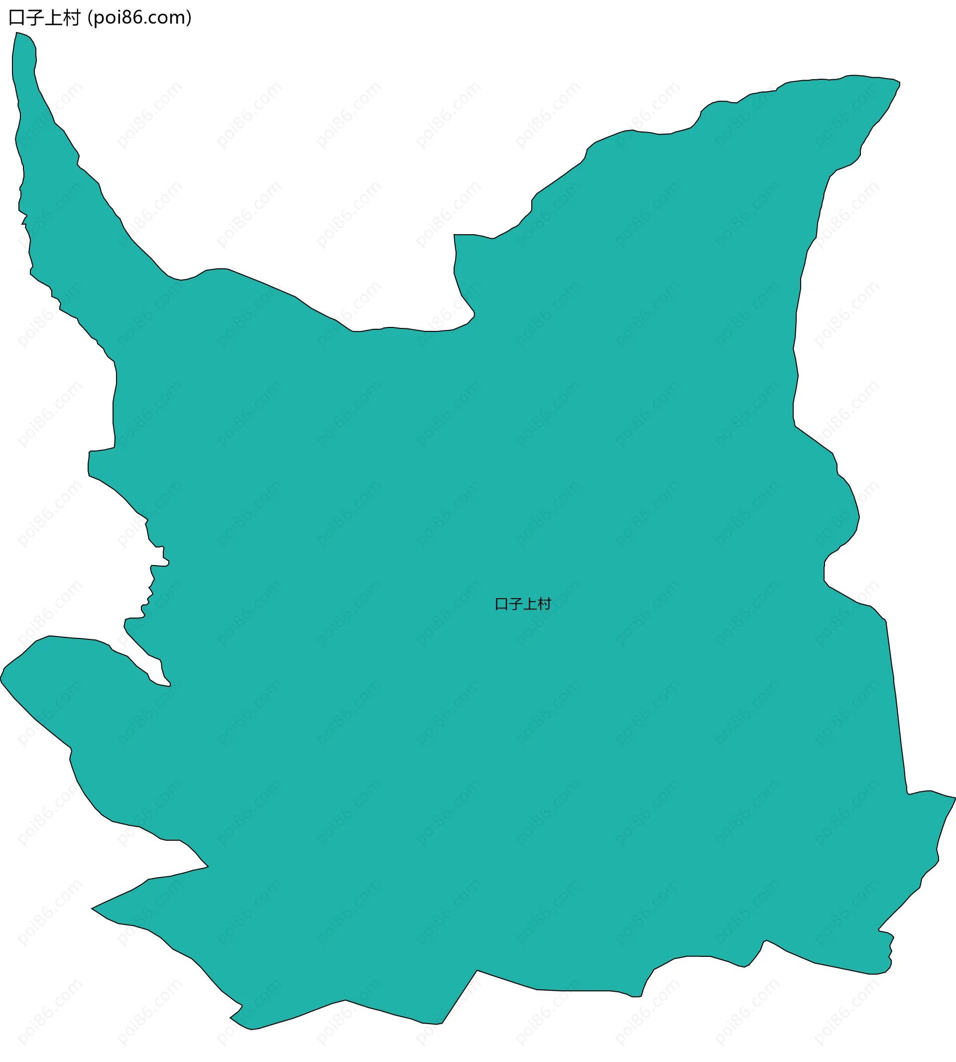 口子上村边界地图