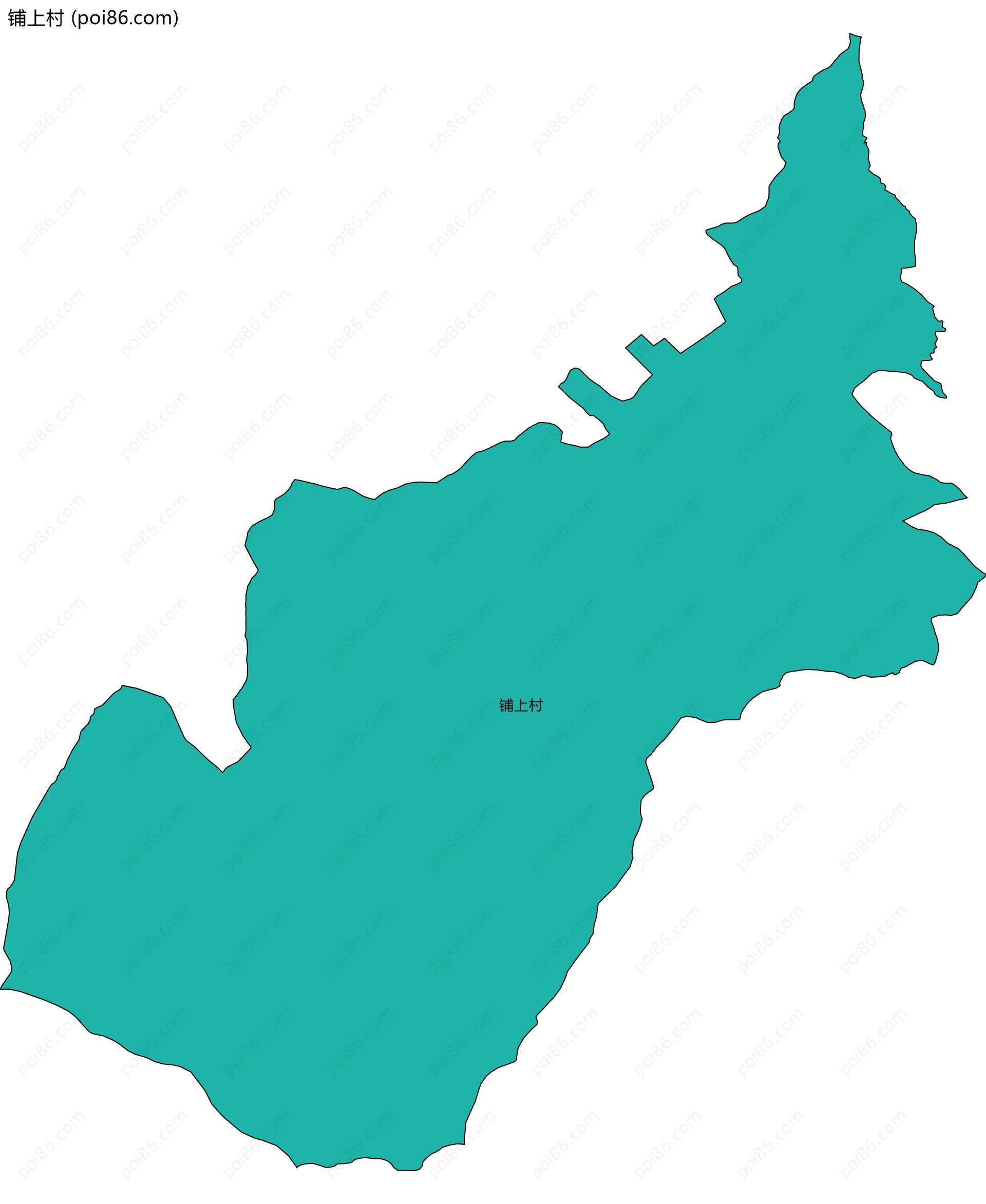 铺上村边界地图