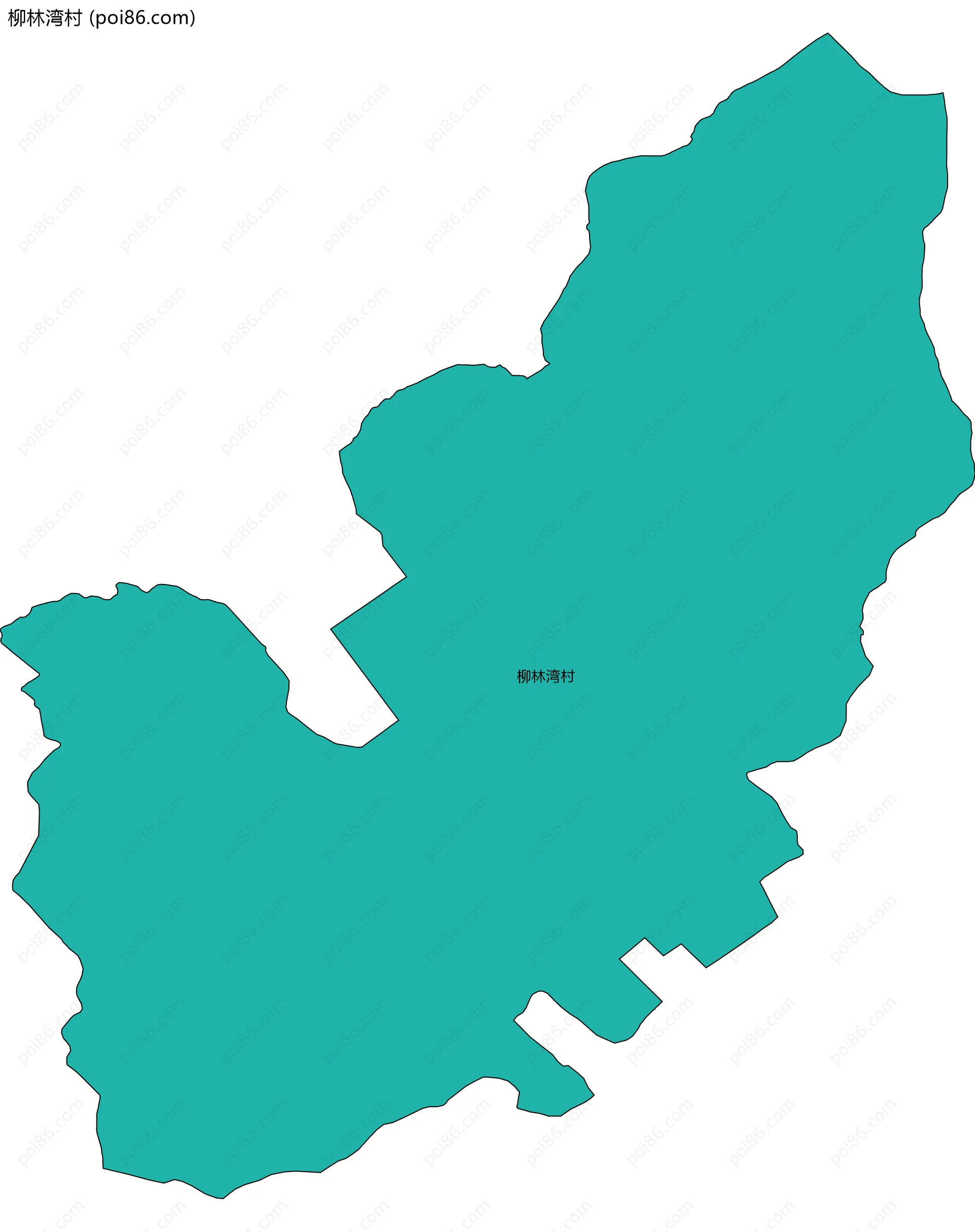 柳林湾村边界地图