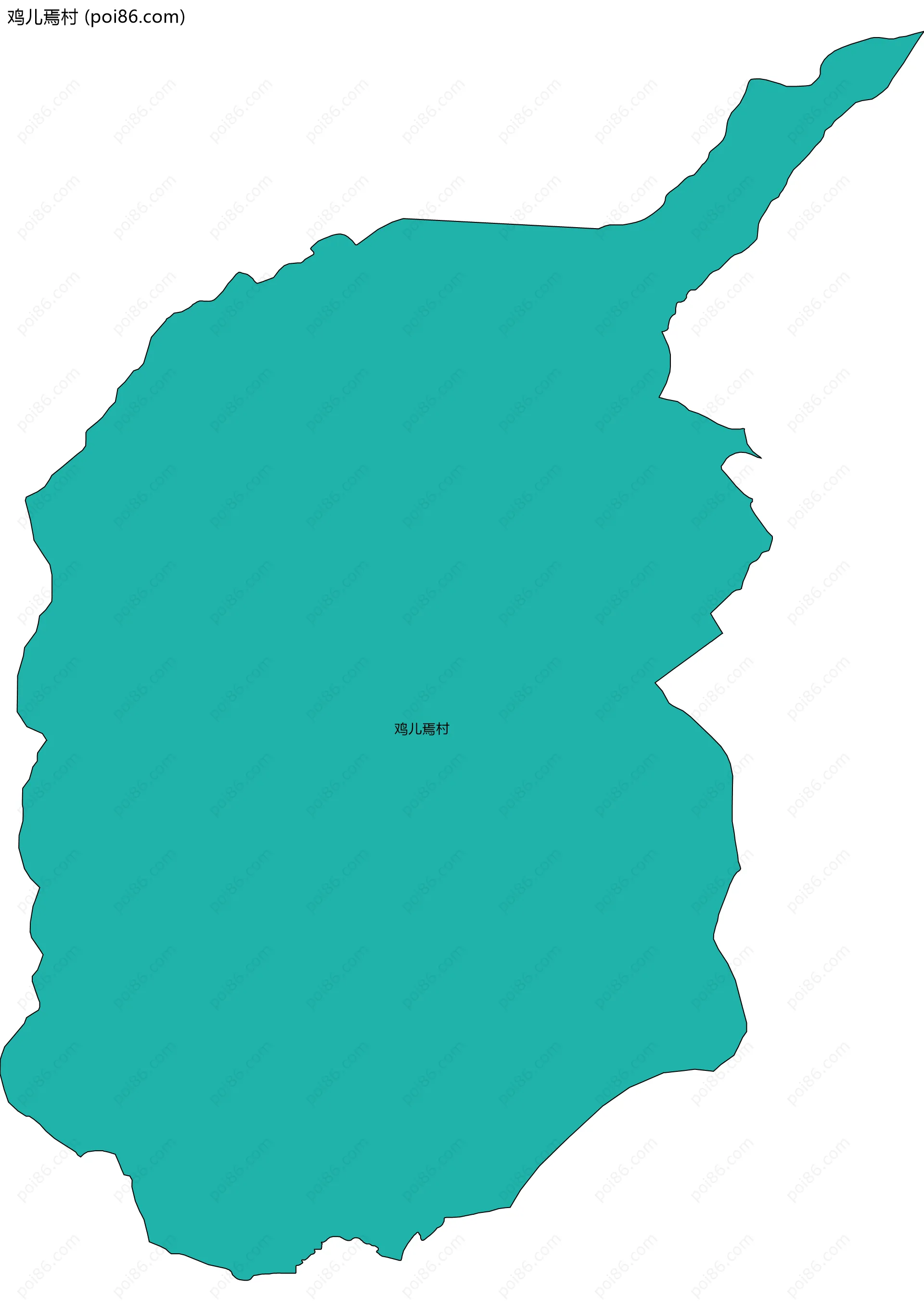鸡儿焉村边界地图