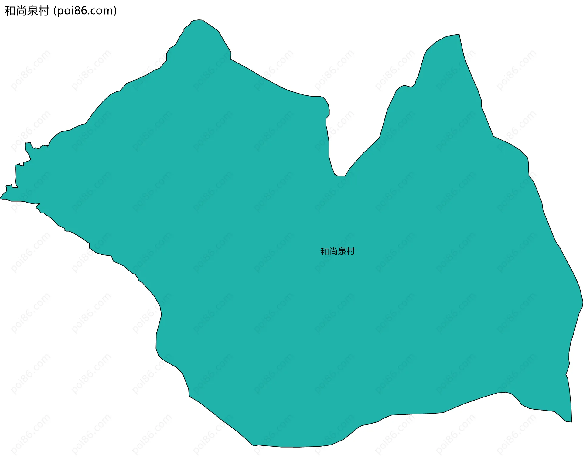 和尚泉村边界地图