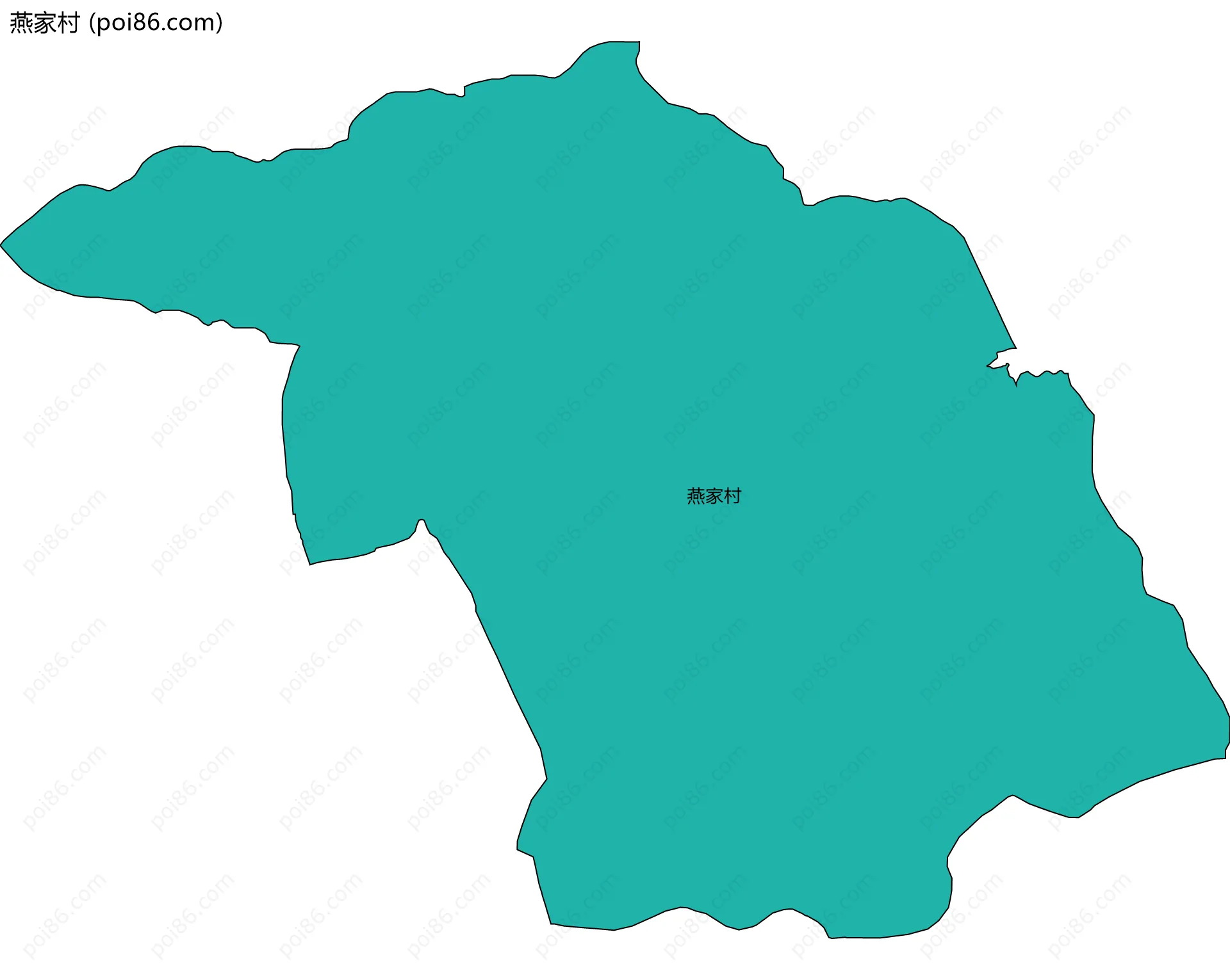 燕家村边界地图