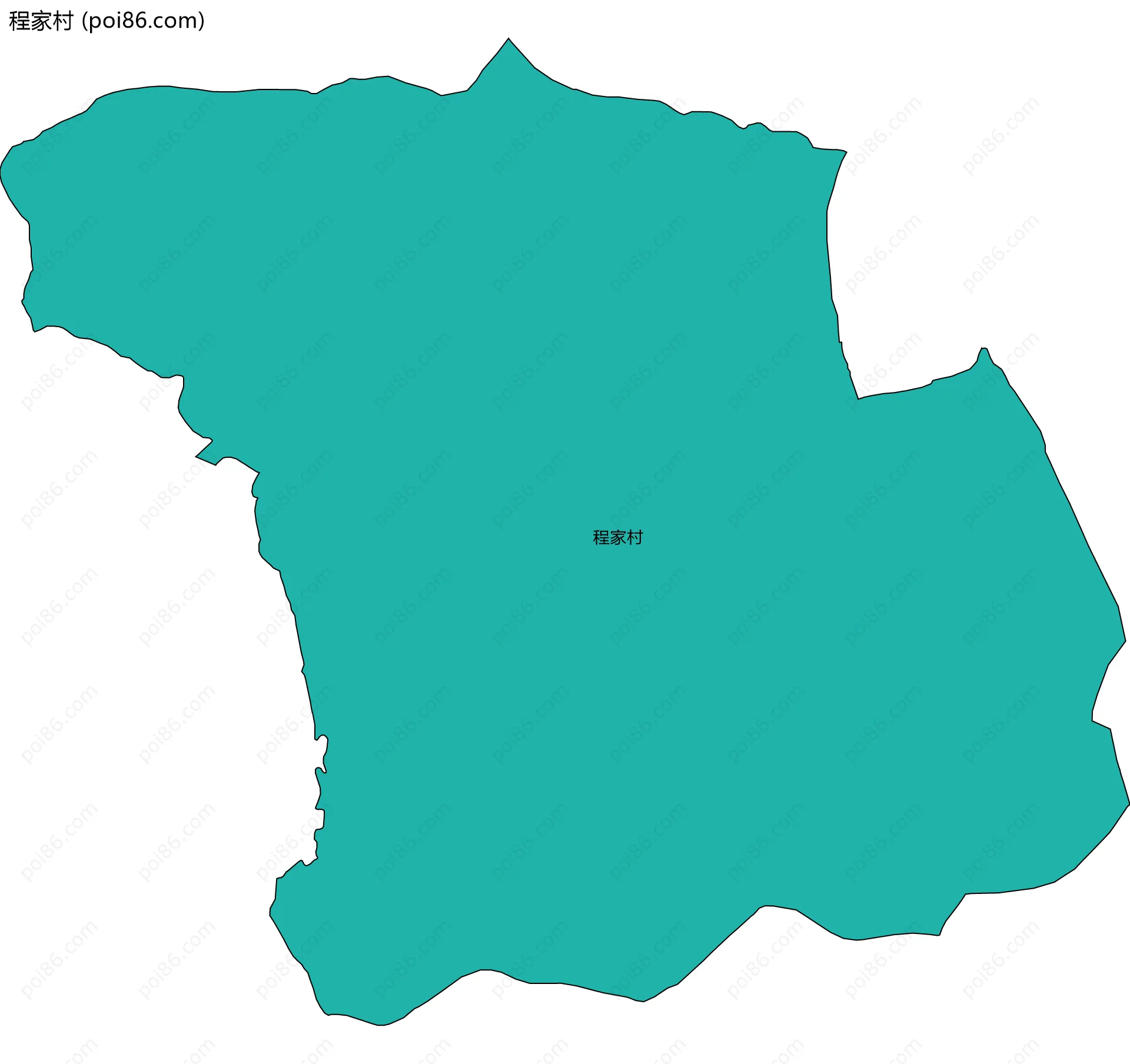 程家村边界地图