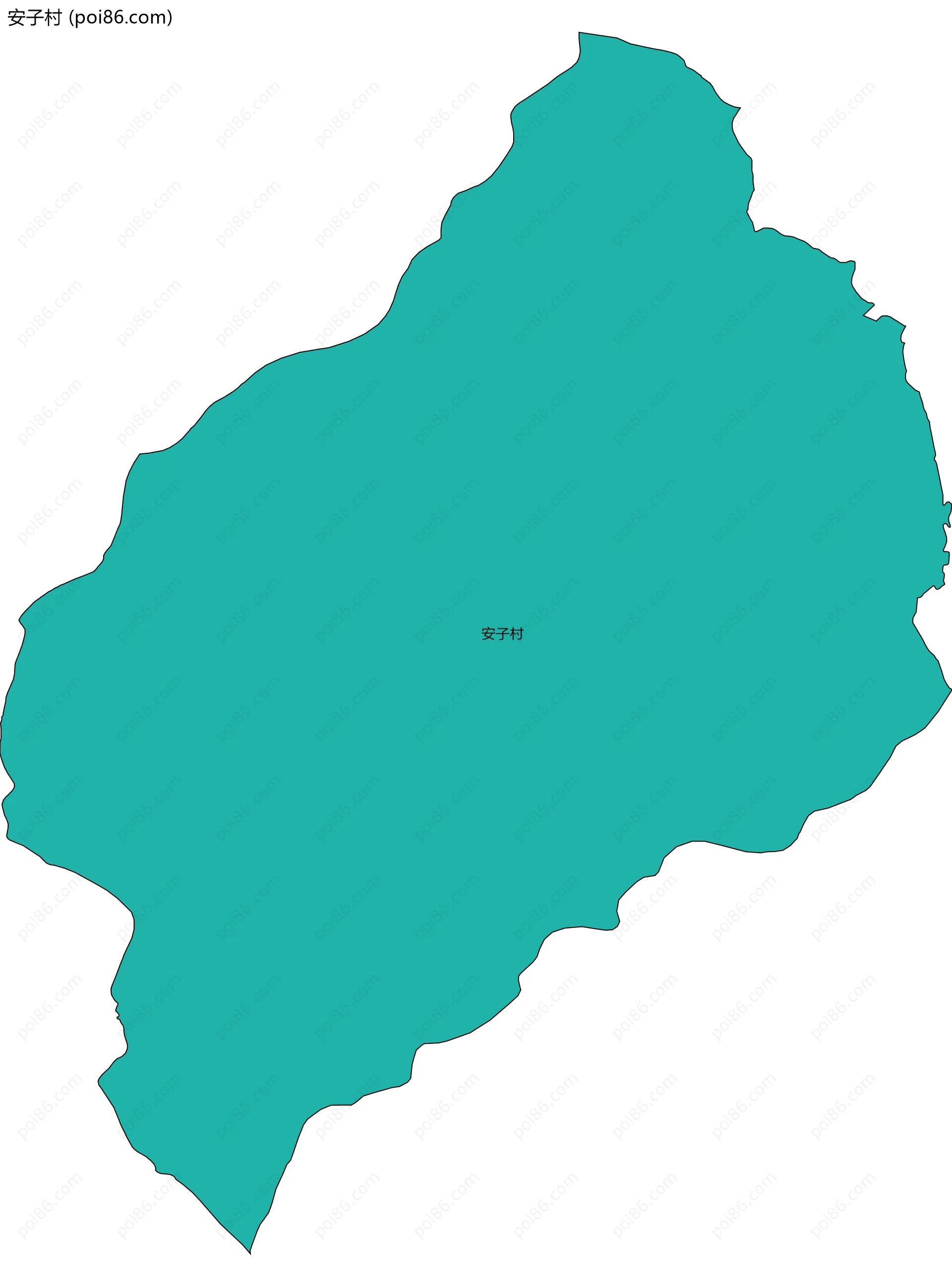 安子村边界地图