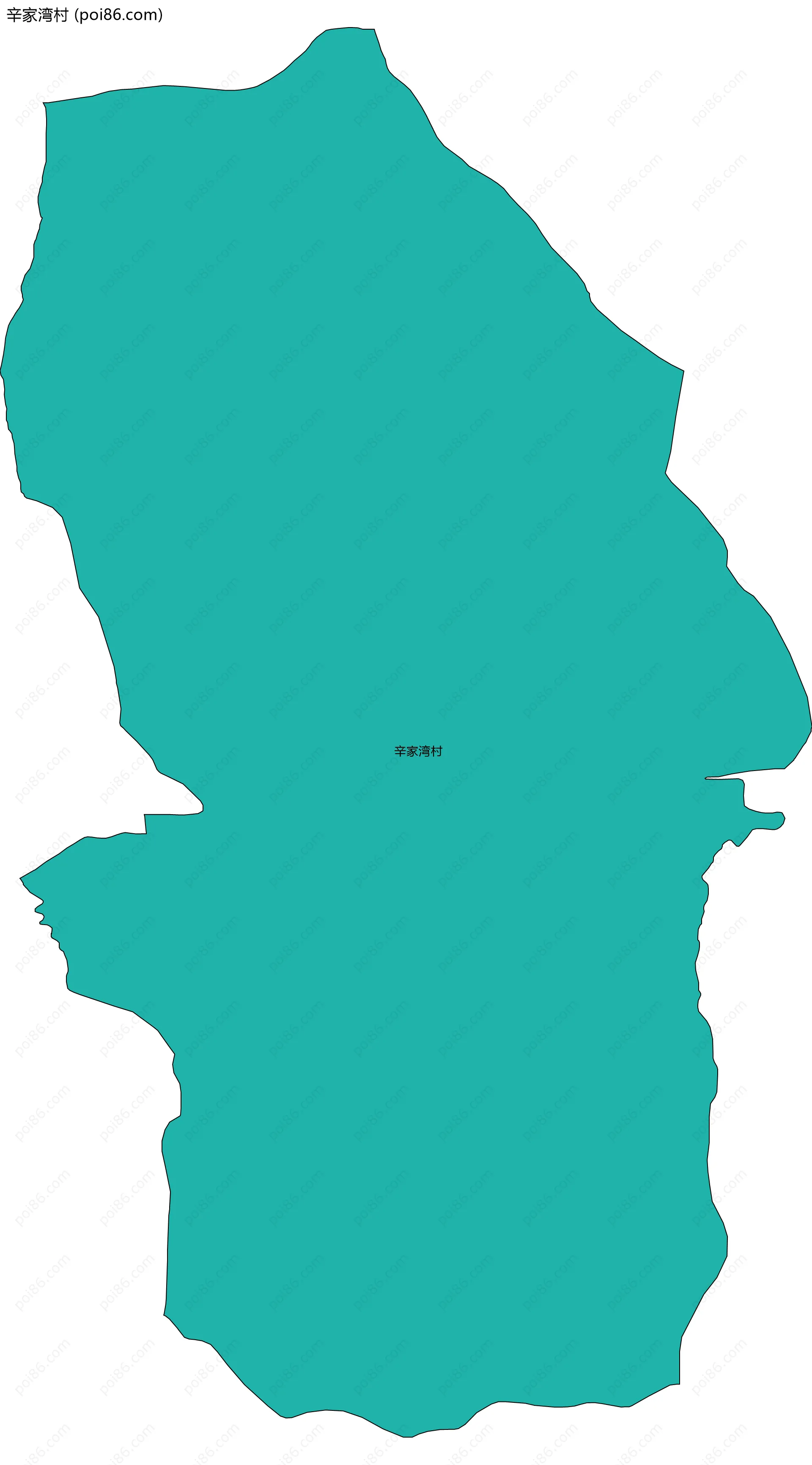 辛家湾村边界地图