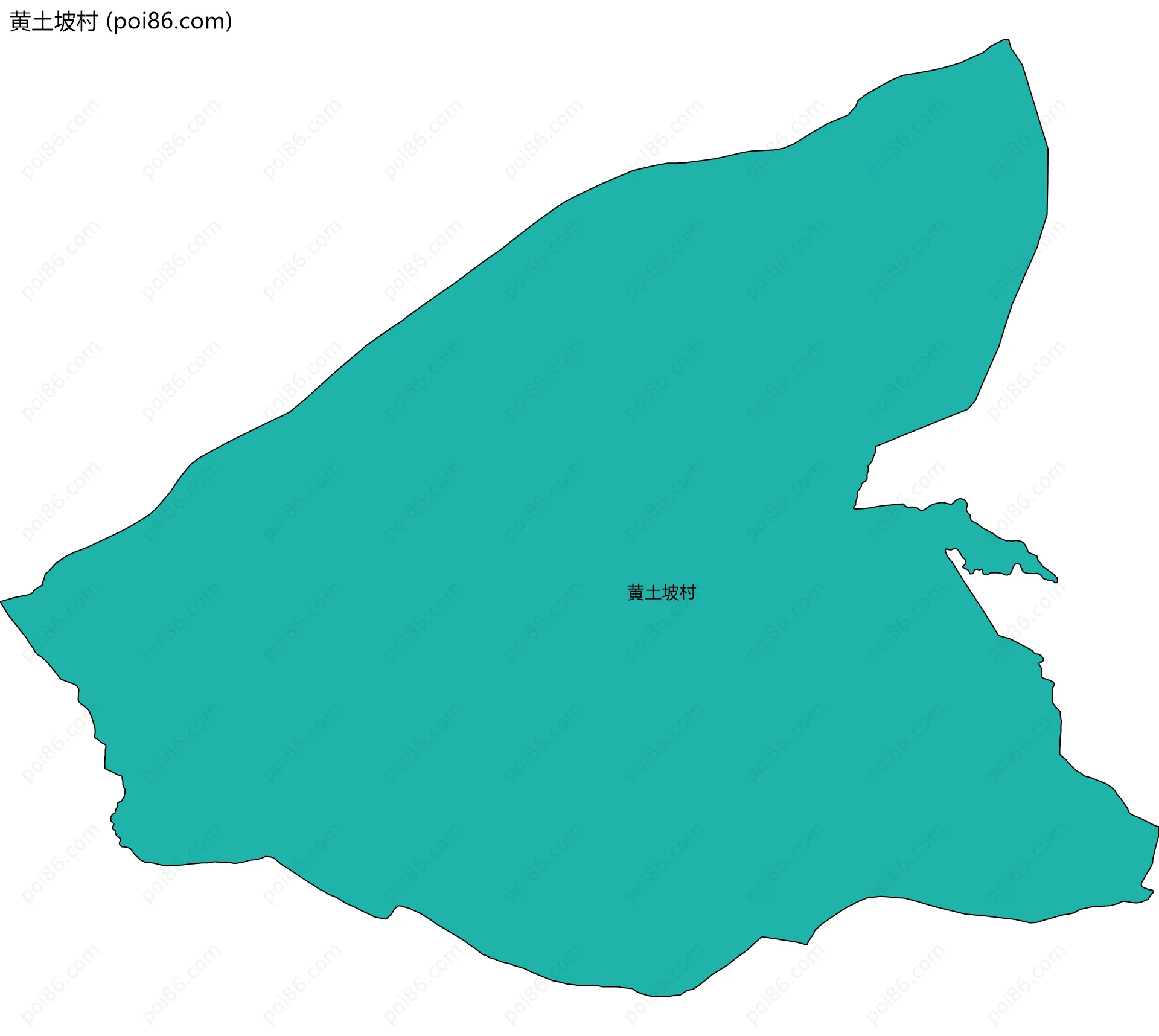 黄土坡村边界地图