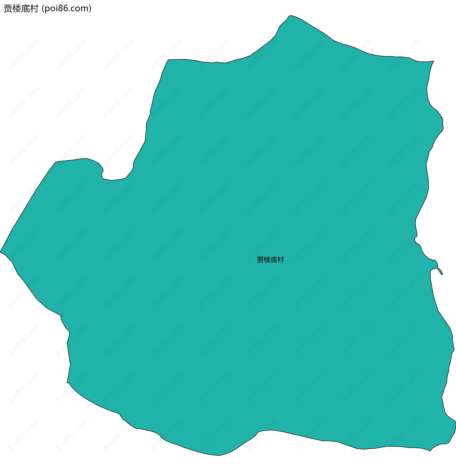 贾楼底村边界地图
