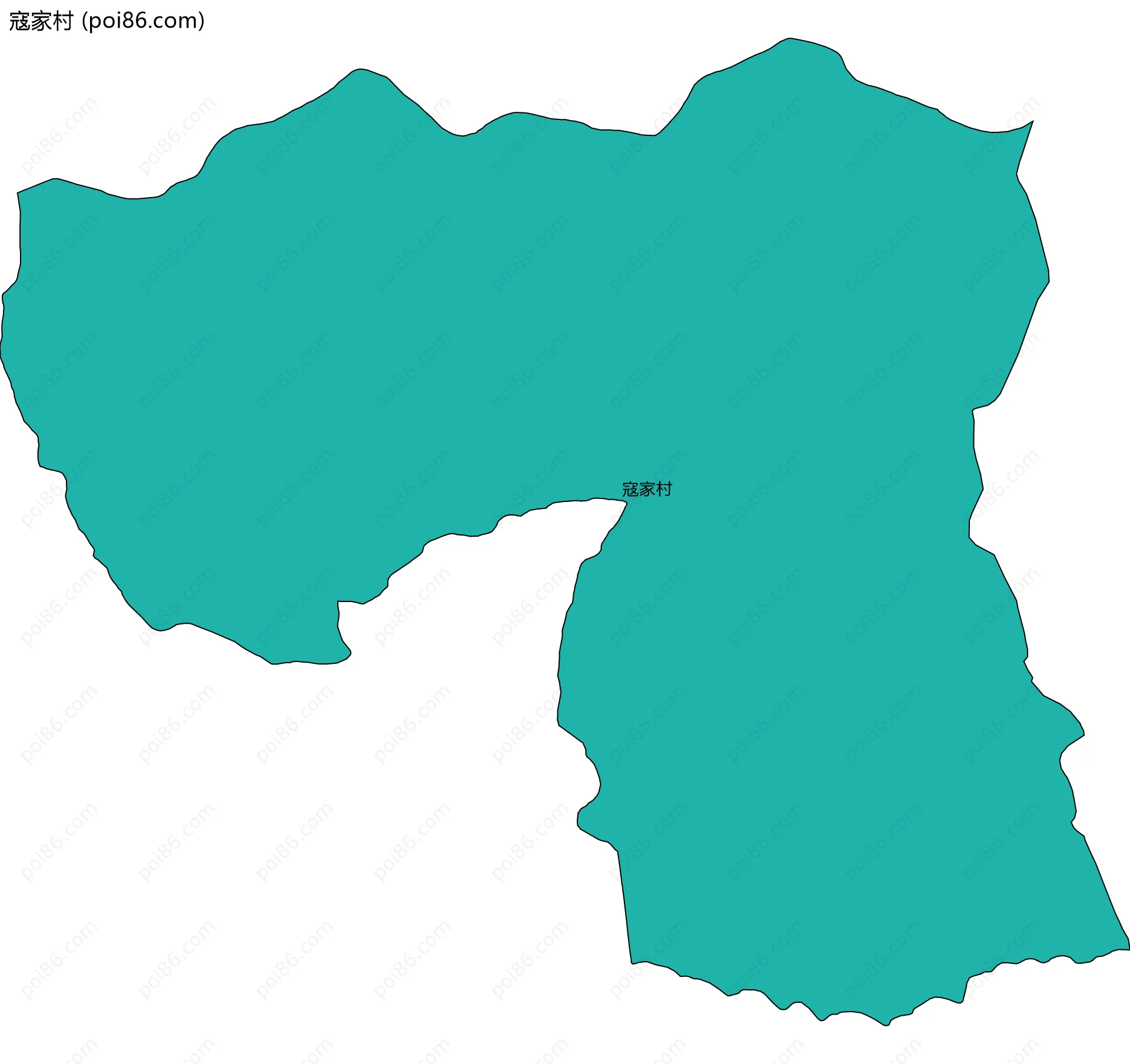 寇家村边界地图