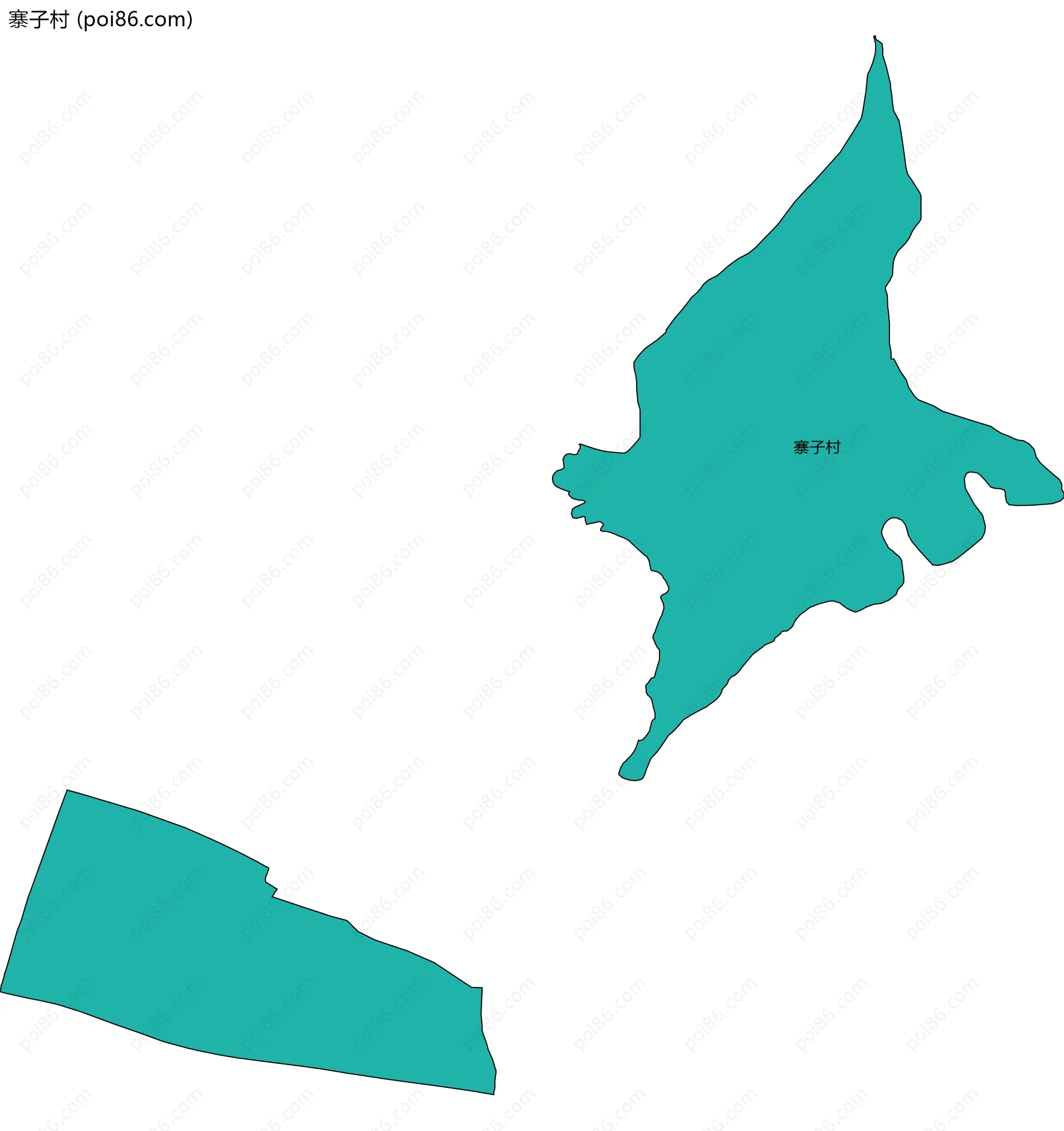 寨子村边界地图