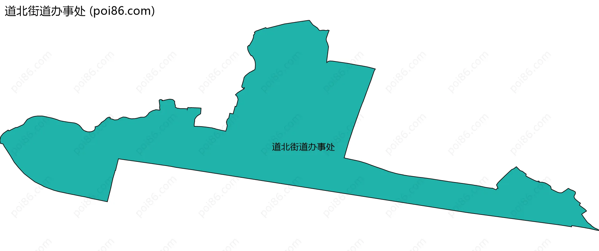 道北街道办事处边界地图