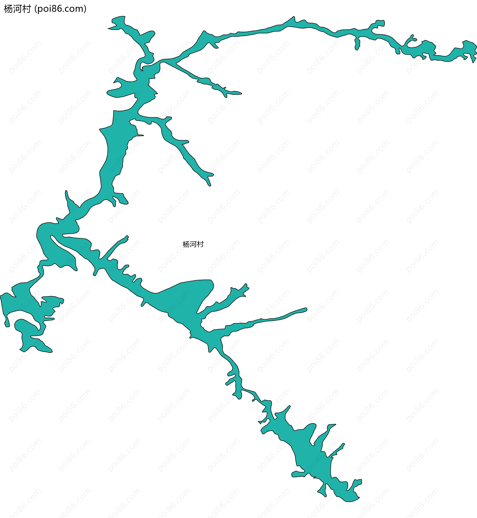 杨河村边界地图