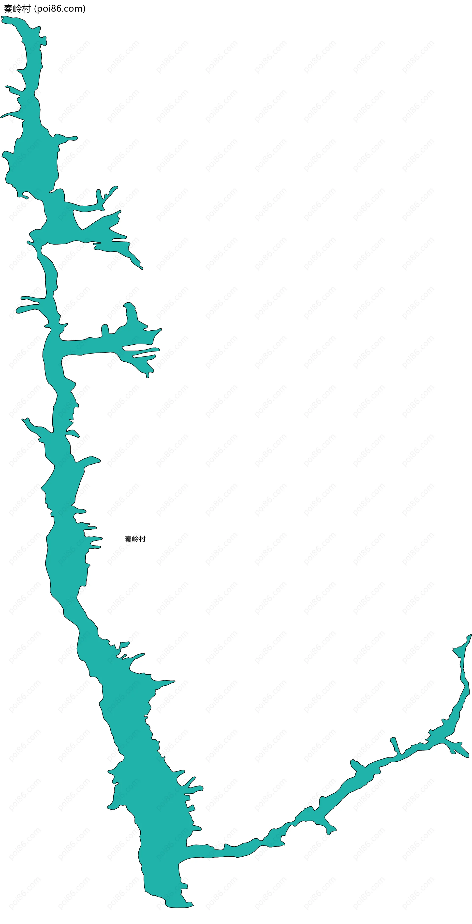 秦岭村边界地图