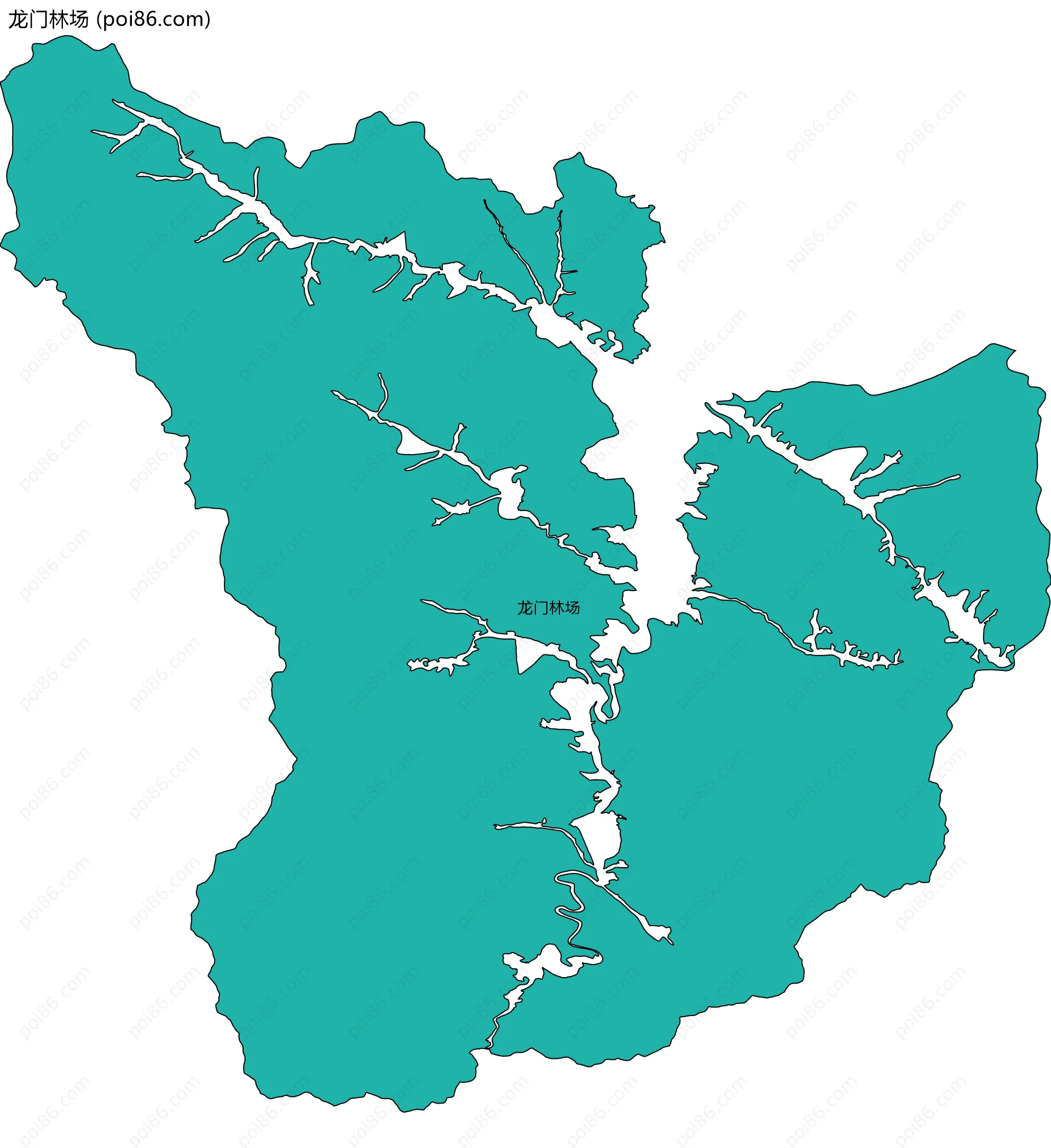 龙门林场边界地图