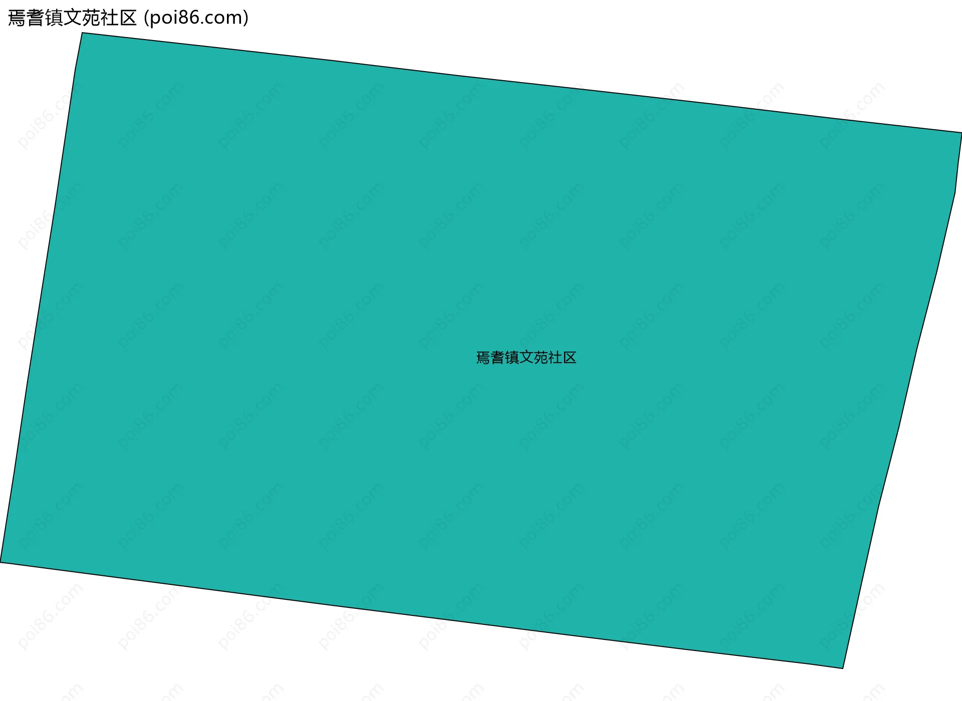 焉耆镇文苑社区边界地图