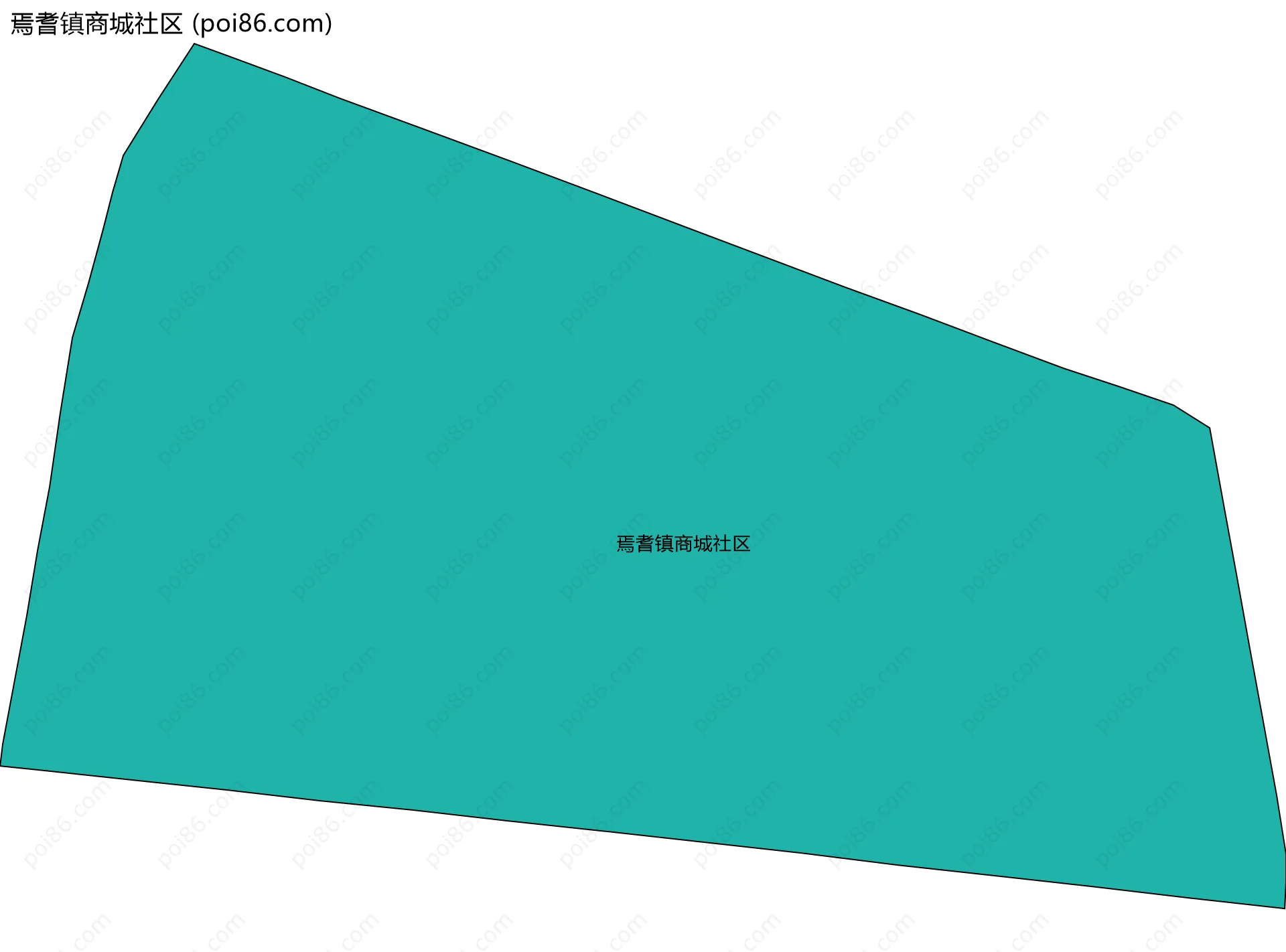 焉耆镇商城社区边界地图