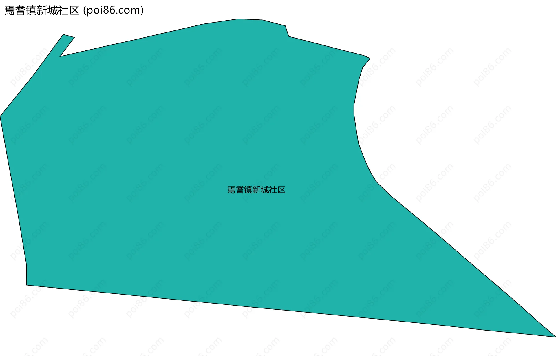 焉耆镇新城社区边界地图