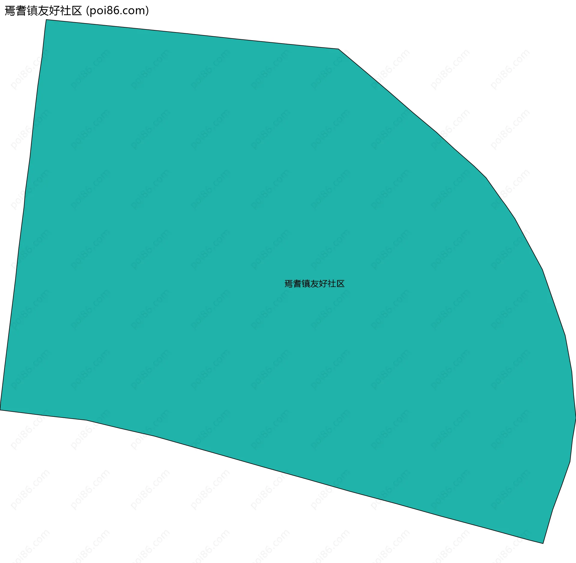 焉耆镇友好社区边界地图