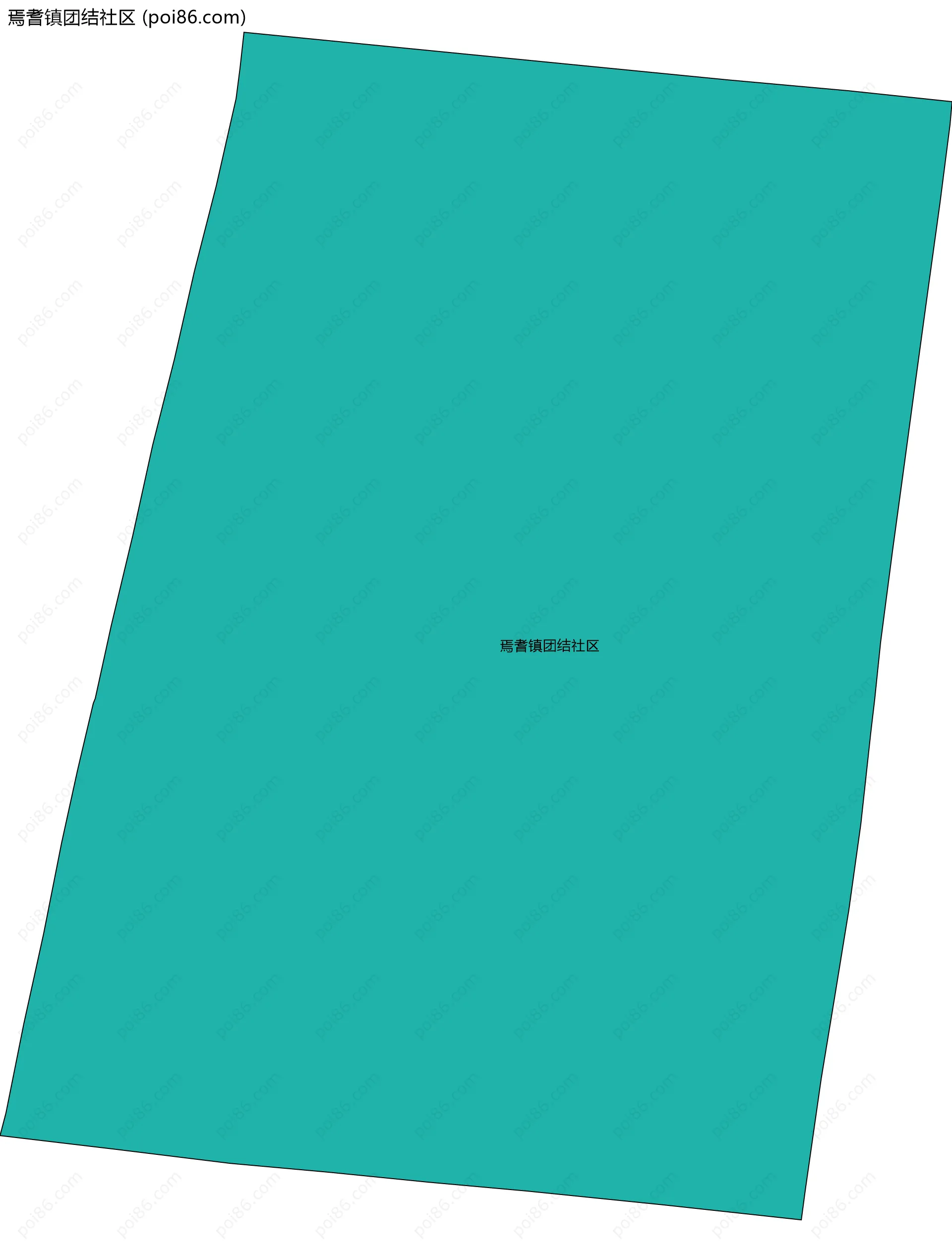 焉耆镇团结社区边界地图