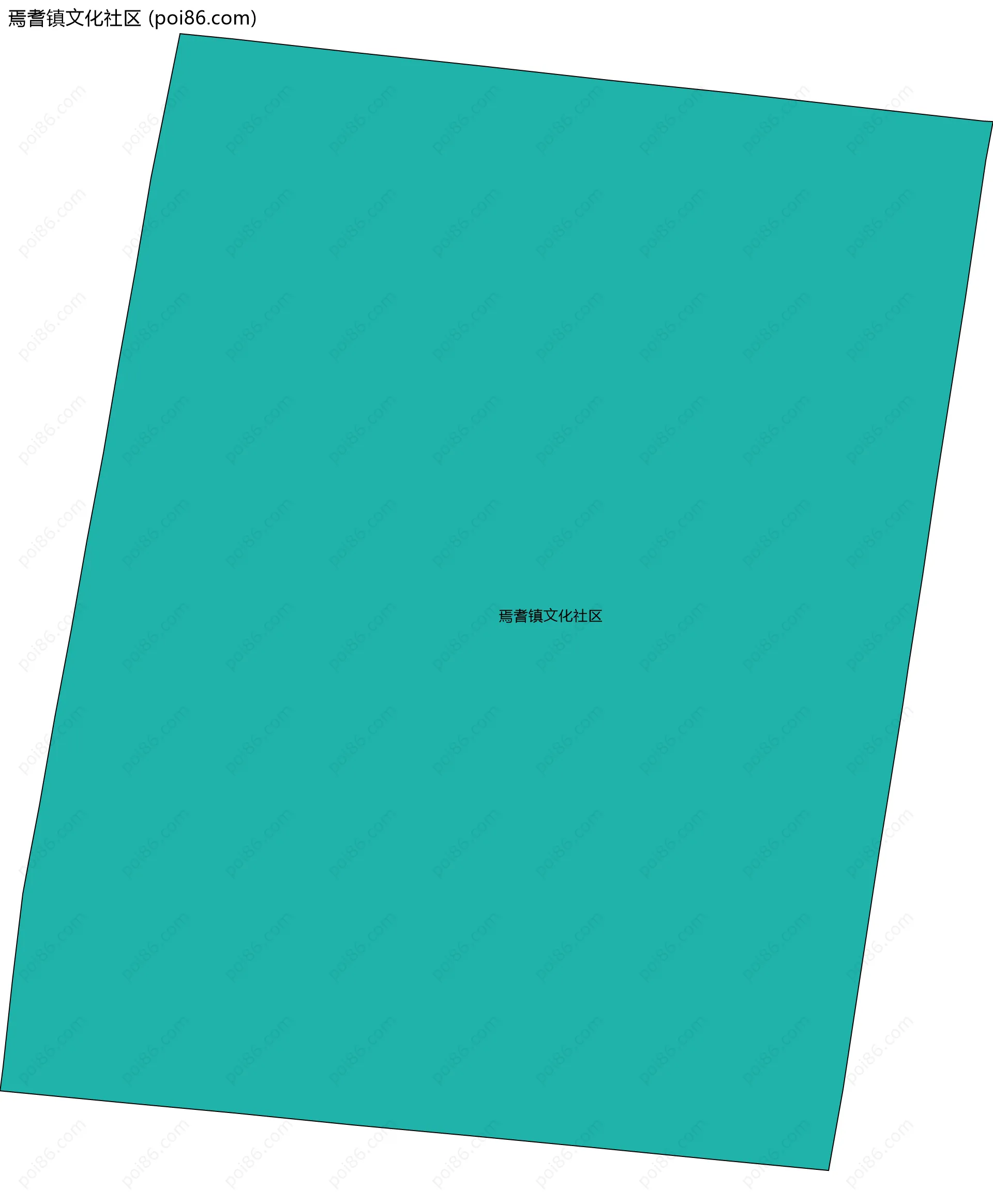 焉耆镇文化社区边界地图